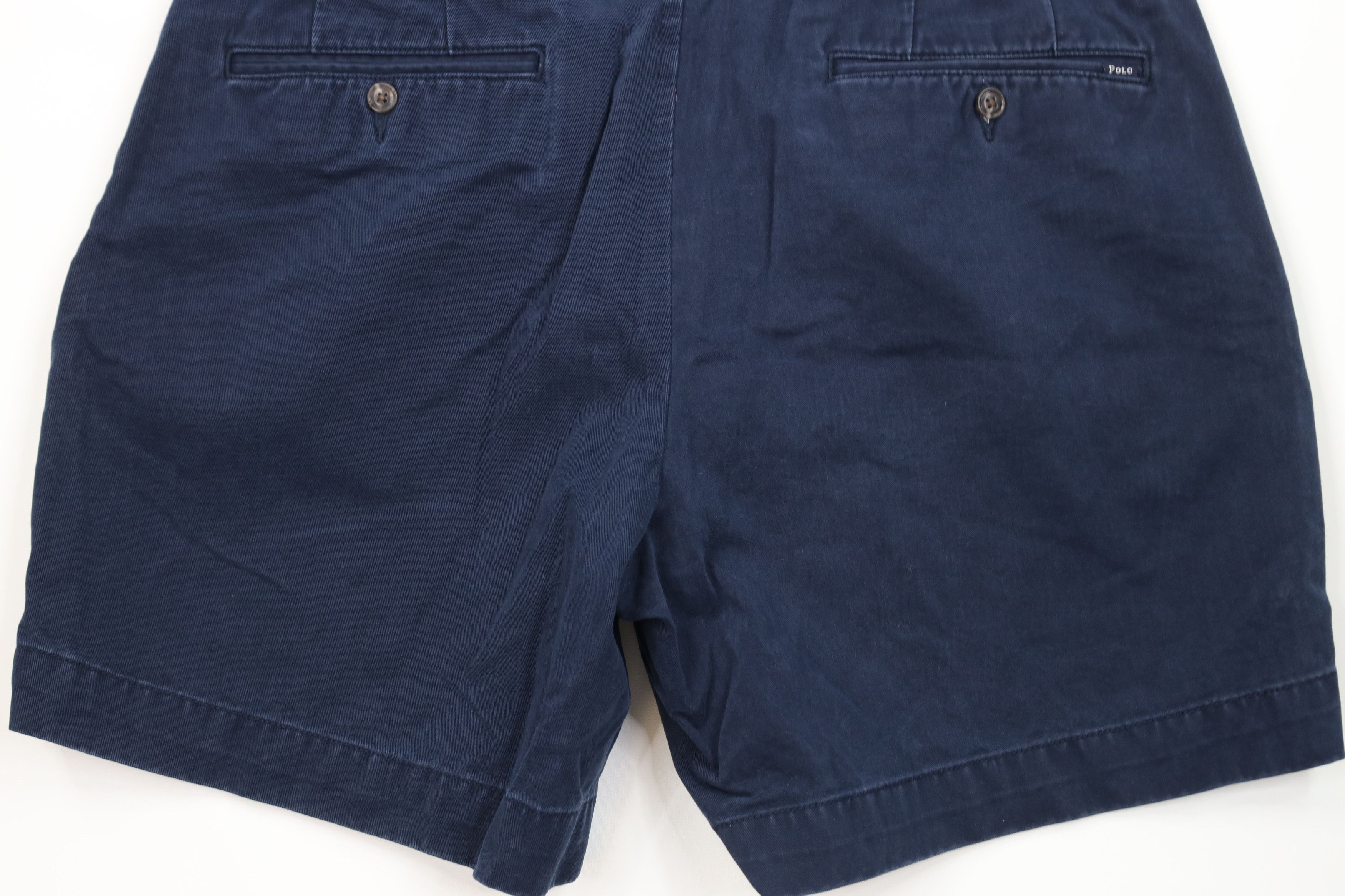 Ralph Lauren Vintage Ralph Lauren Above Knee Chino Shorts Navy Cotton Size US 34 / EU 50 - 12 Thumbnail