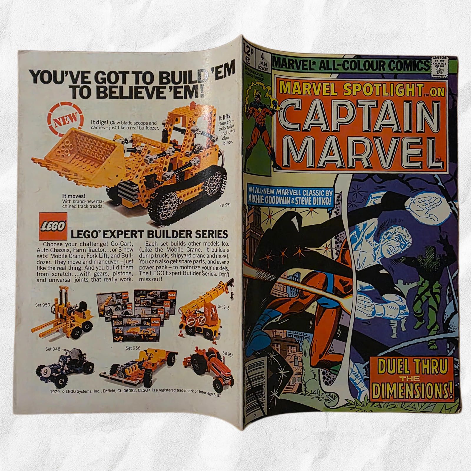 Marvel Comics Marvel Spotlight #4 VF 1980 UK Price Captain Marvel Comic C Size ONE SIZE - 6 Thumbnail