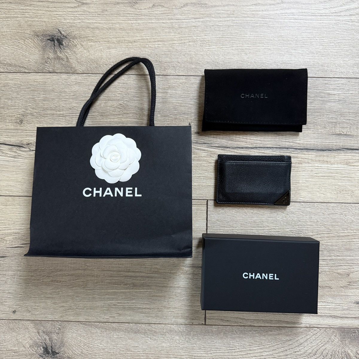 Chanel Chanel wallet card holder black leather Size ONE SIZE - 1 Thumbnail