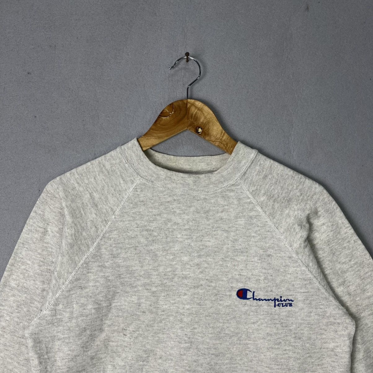 Hanes Champion Embroidered Logo Crewneck Sweatshirt – Grey (Size M Size US M / EU 48-50 / 2 - 2 Thumbnail