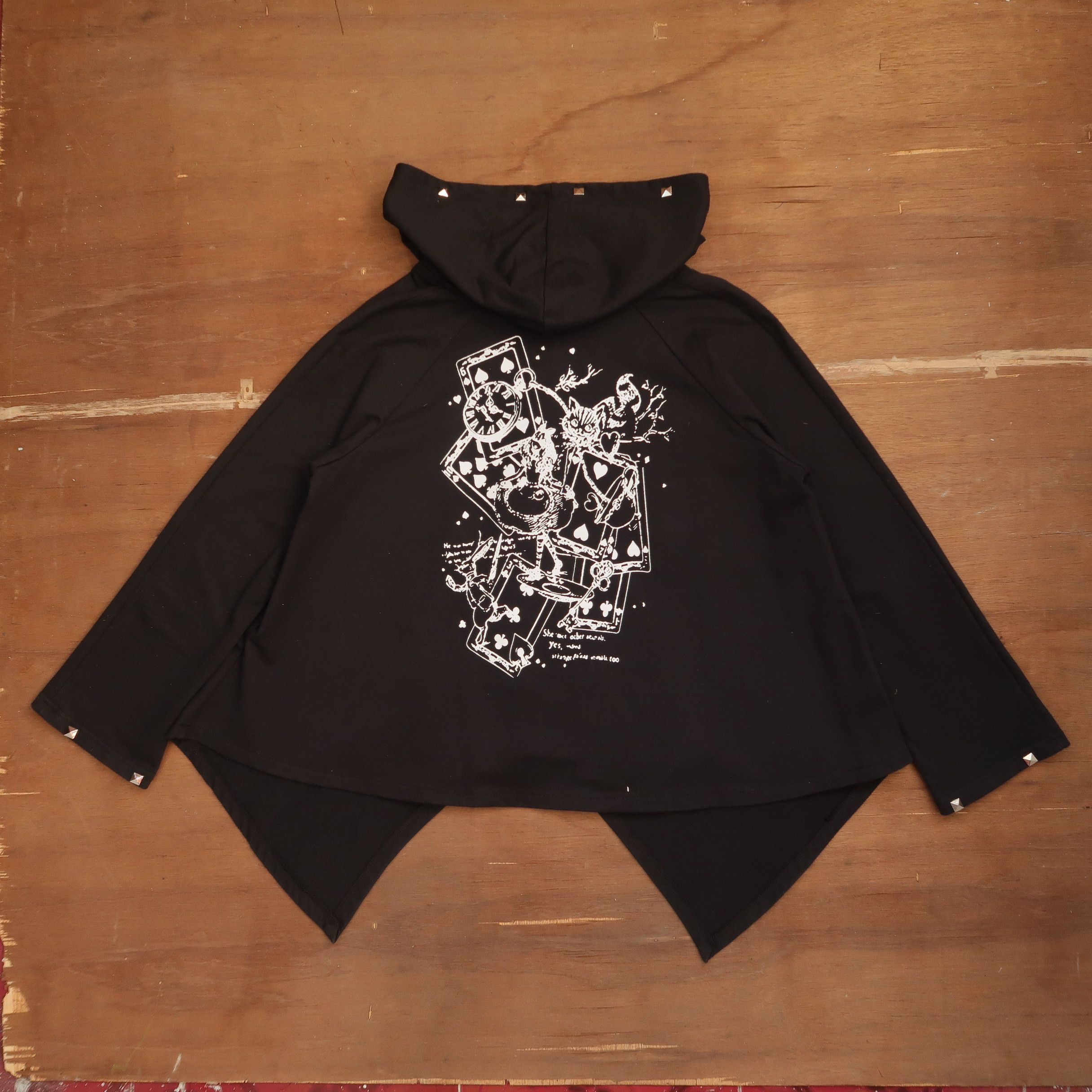 Japanese Brand Vintage 90s ACDC Rag Punk Style Studded Hoodie | Grailed