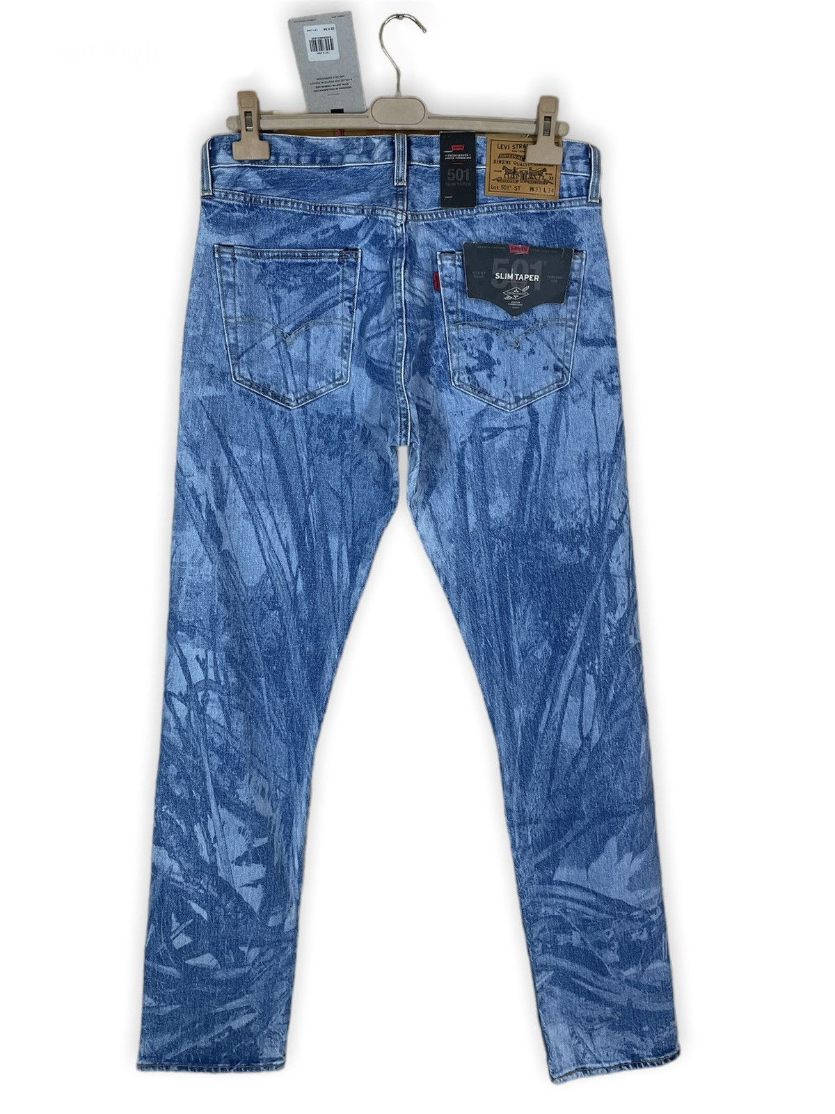Levi's × Levi's Made & Crafted × Levi's Vintage Clothing BNWT JUSTIN TIMBERLAKE 501 ST Big E Slim Taper Washed Denim Jeans Pants Size US 33 - 4 Thumbnail
