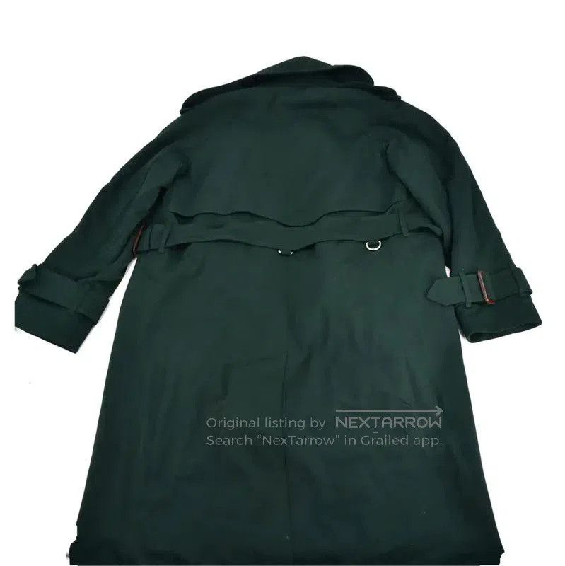 Burberry Burberry Green Cotton Women's Trench Coat. Size L / US 10 / IT 46 - 2 Thumbnail
