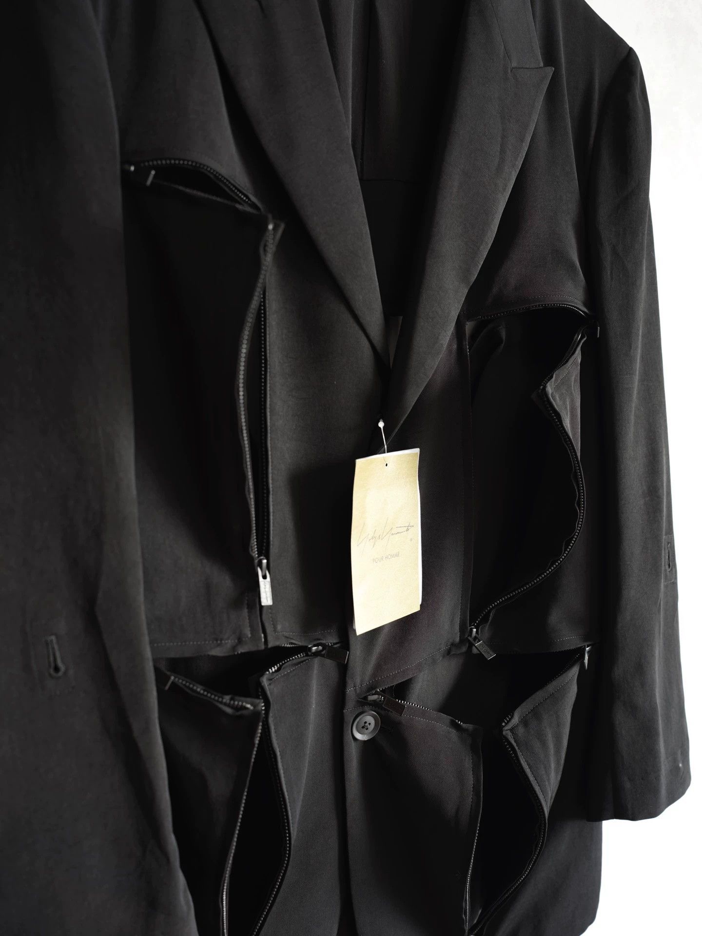 Yohji Yamamoto Yohji Yamamoto 25SS Zip Decon Triacetate Jacket S2 Size US M / EU 48-50 / 2 - 7 Thumbnail