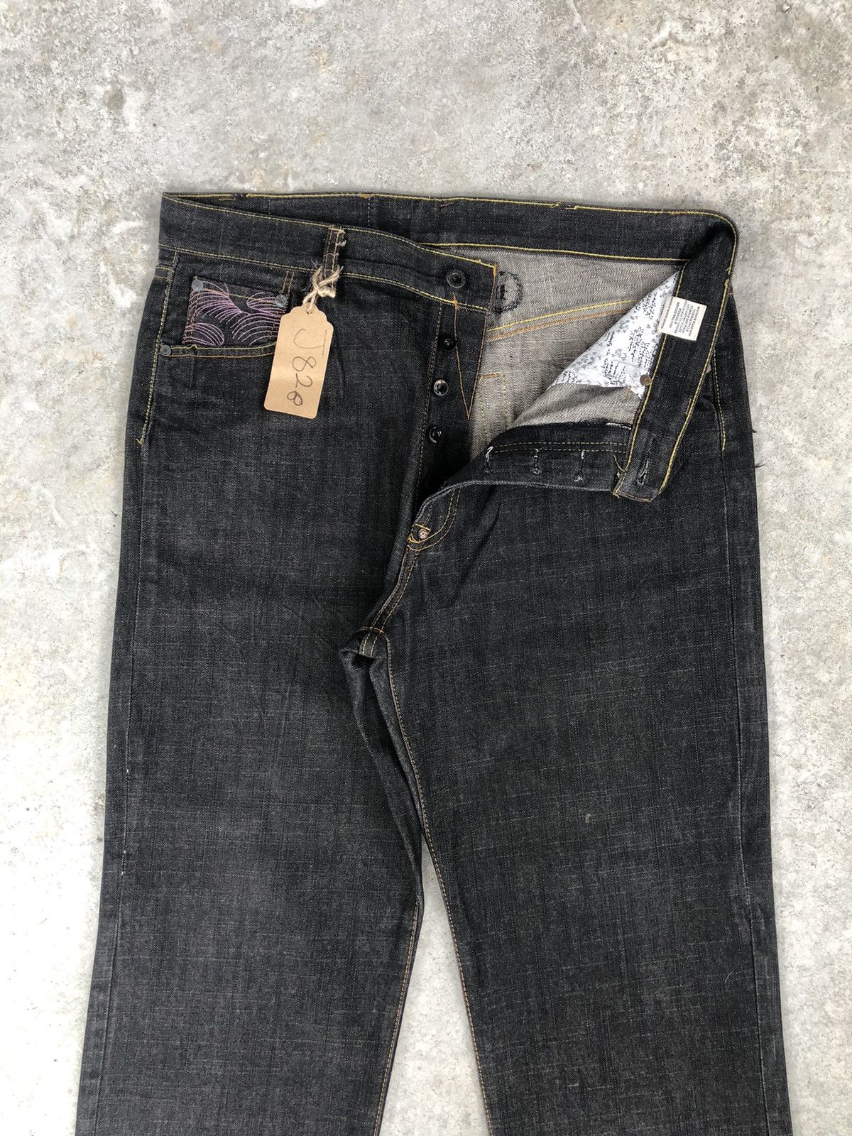 RMC Jeans Red Monkey Company Embroidered Jeans Distressed Size US 36 / EU 52 - 3 Thumbnail