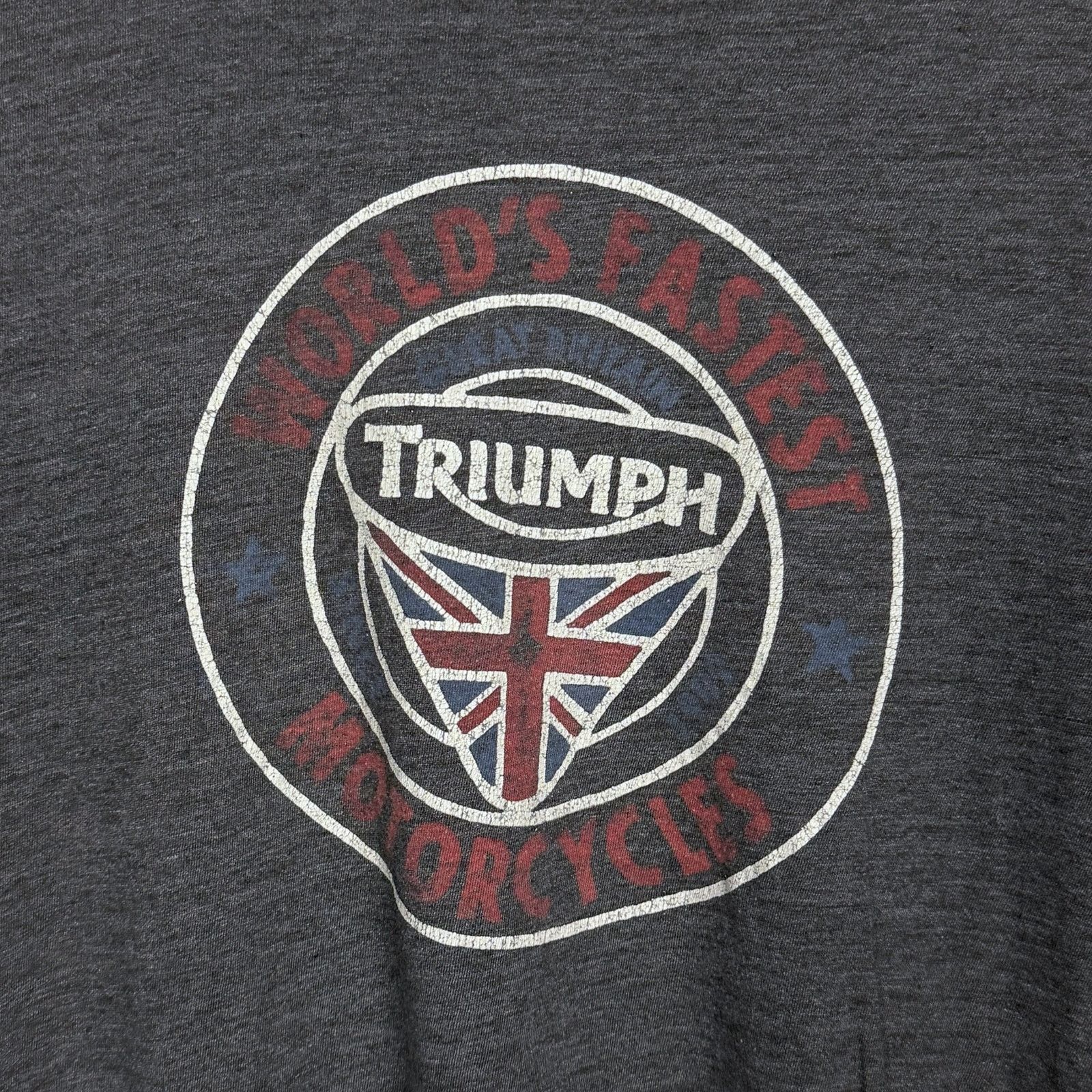 Lucky Brand Triumph Motorcycles x Lucky Brand Men's Small Dark Grey Tee Size US S / EU 44-46 / 1 - 3 Thumbnail
