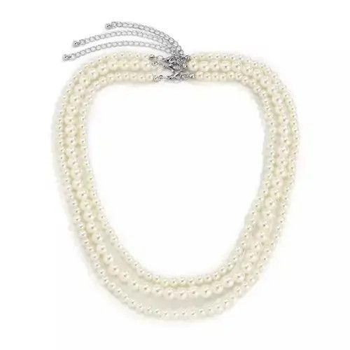 Jewelry Triple Pearl Necklace Size ONE SIZE - 2 Thumbnail