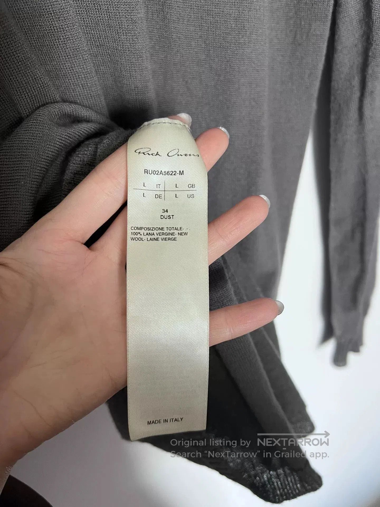 Rick Owens classic long sleeve knit t-shirt by rick owens. Size US L / EU 52-54 / 3 - 3 Thumbnail