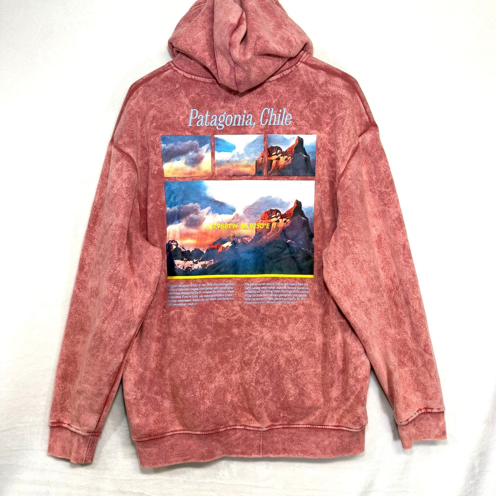 Other National Geographic L Hoodie Pink Acid Wash Patagonia Chile Size US L / EU 52-54 / 3 - 5 Thumbnail