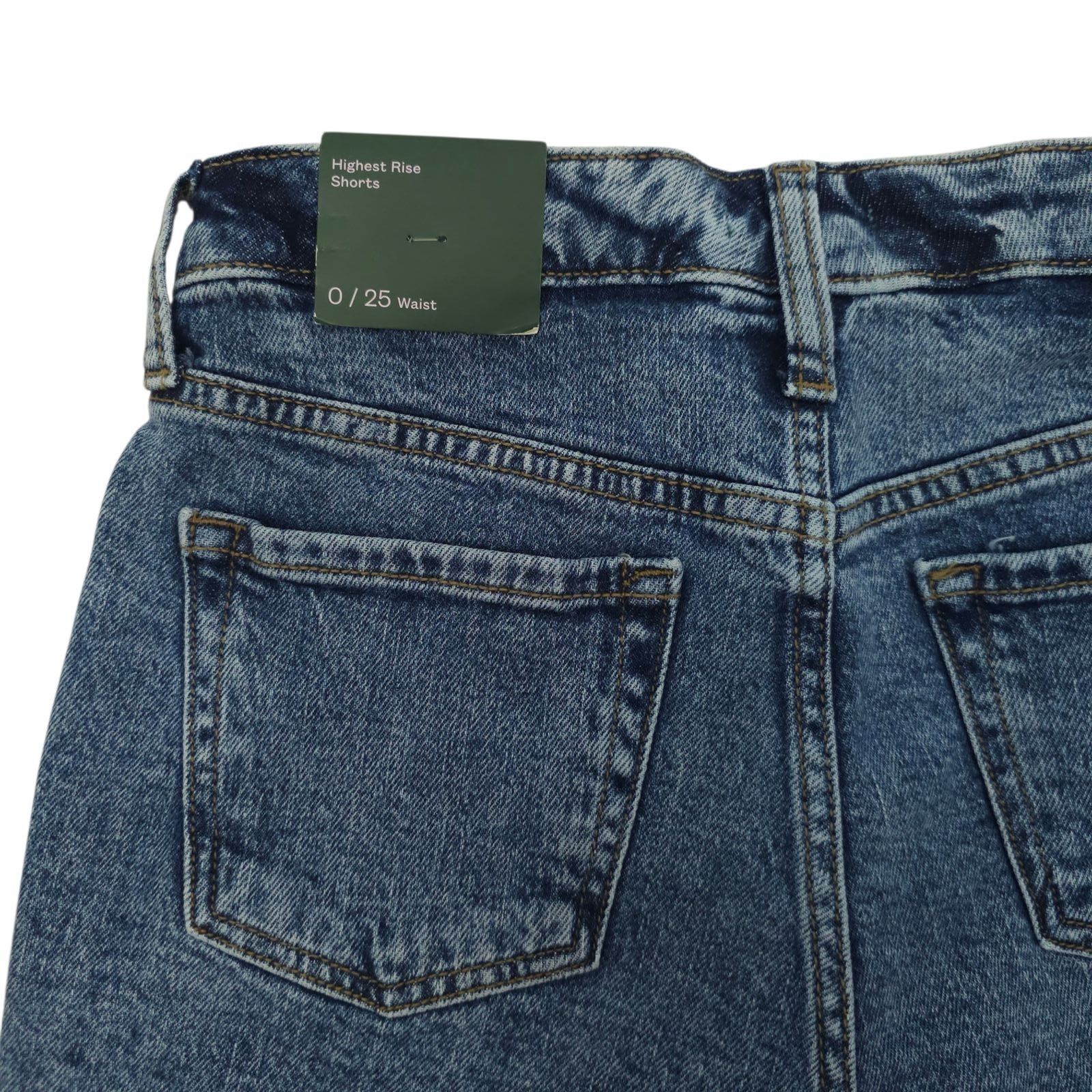 Other Wild Fable Acid Wash Denim Shorts Size 0/25 High Rise Retro Size 25" / US 0 / IT 36 - 14 Thumbnail