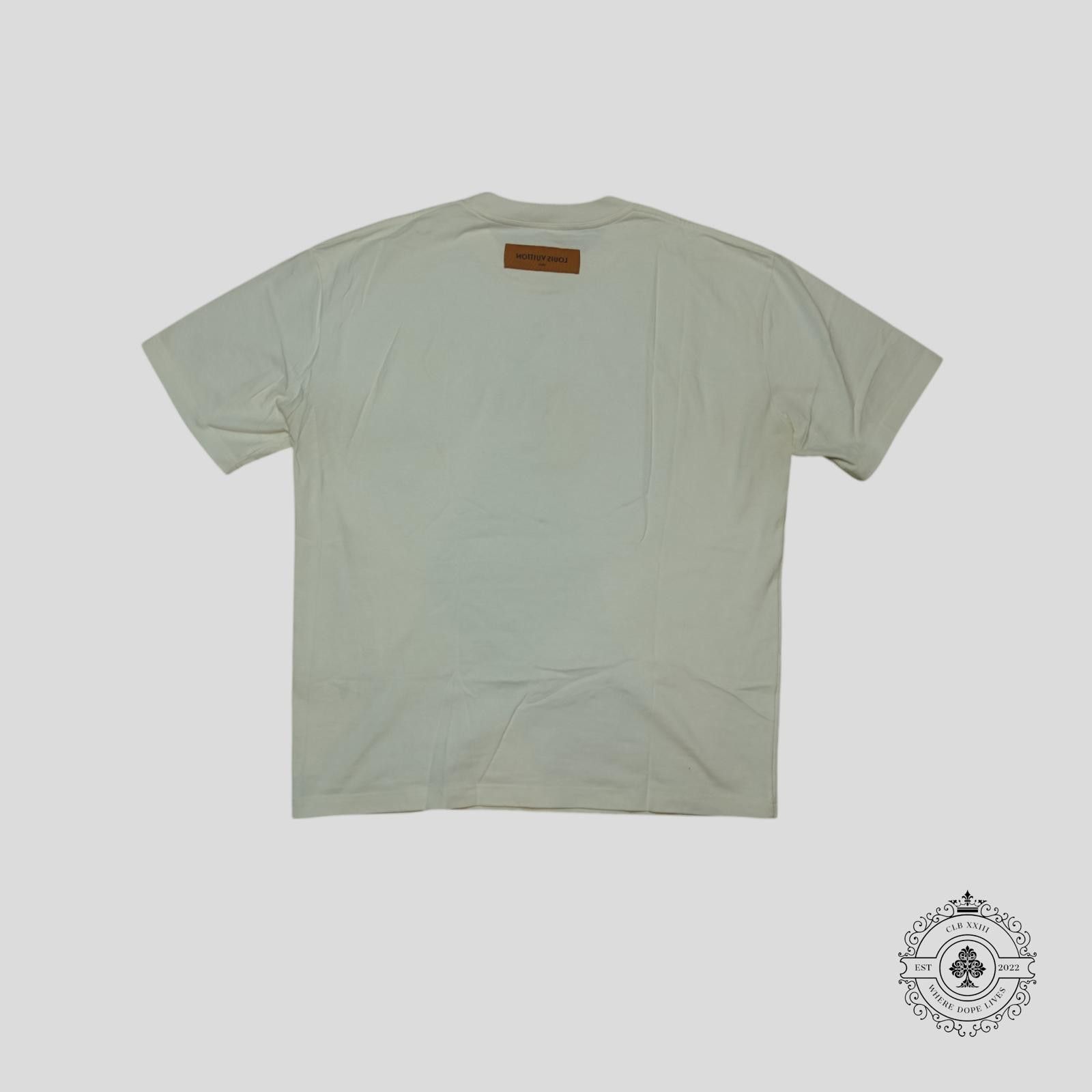 Louis Vuitton Louis Vuitton Embroidered Floral Portrait T-Shirt in White Size US XL / EU 56 / 4 - 2 Thumbnail