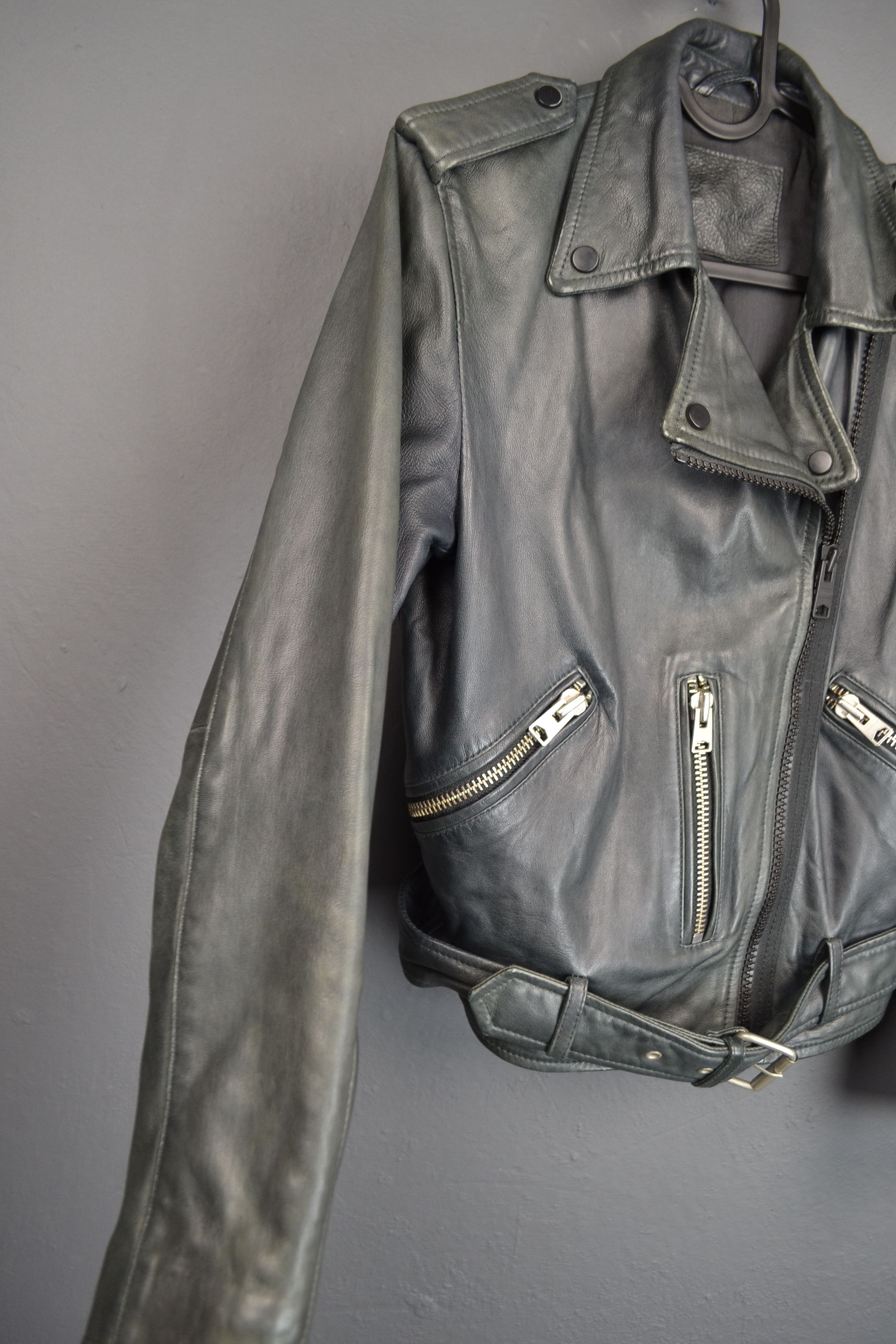 Allsaints All Saints Wyatt Zip Biker Jacket US 4 Size S / US 4 / IT 40 - 8 Thumbnail