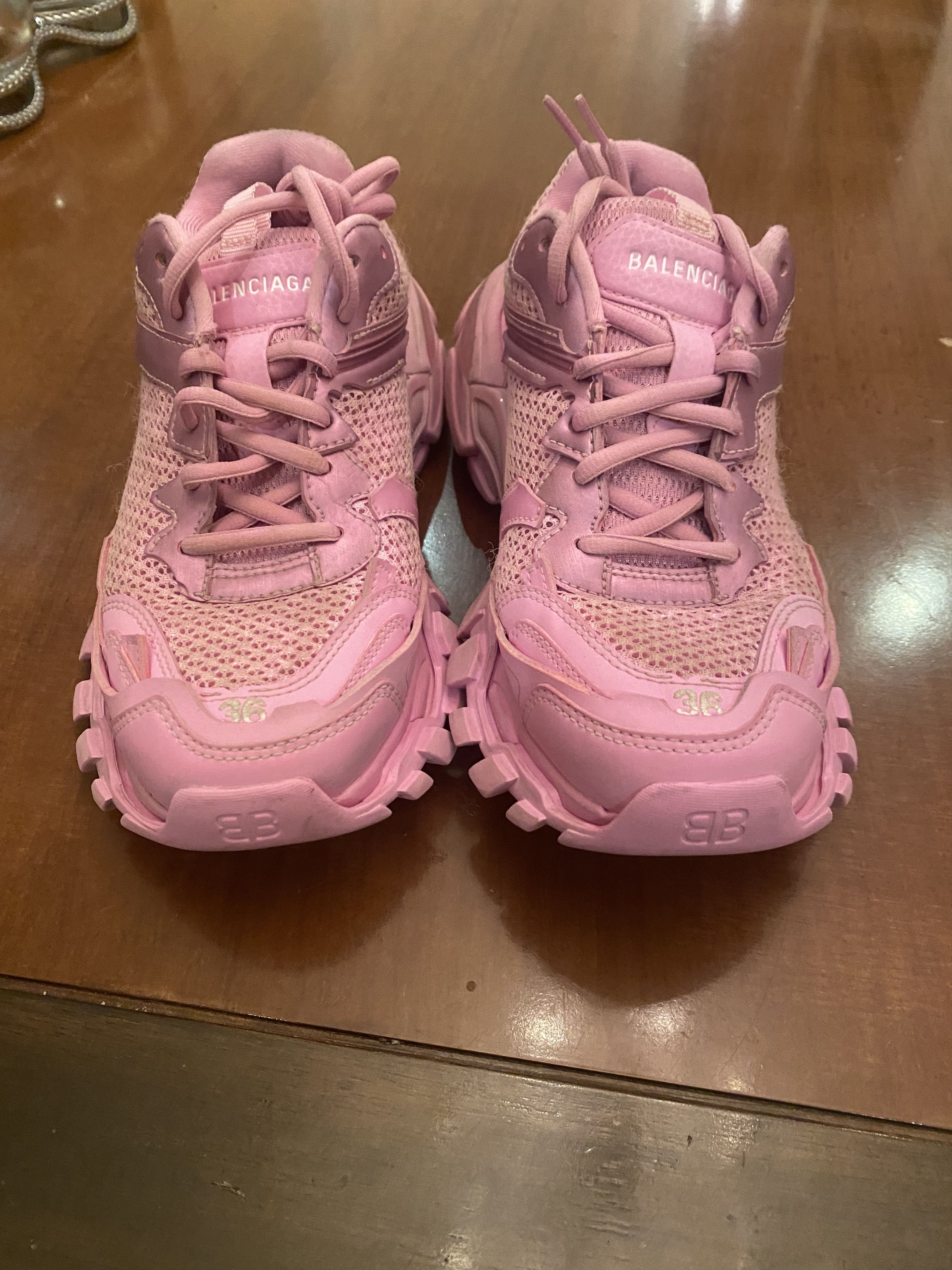 Balenciaga Balenciaga Women's Track.3 Sneaker 'Pink' Size US 6 / IT 36 - 2 Thumbnail