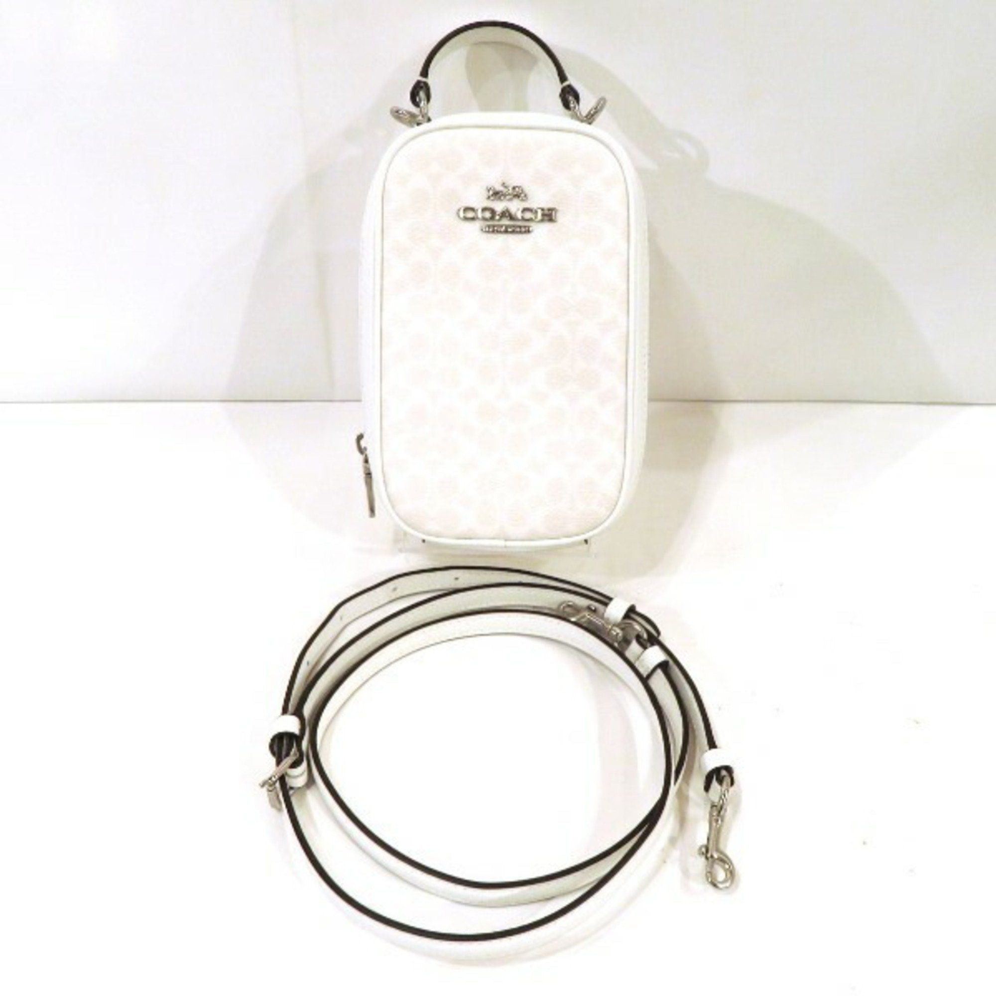 image of Coach Signature Eva Fawn Crossbody Cf368 Bag Body Women's in White