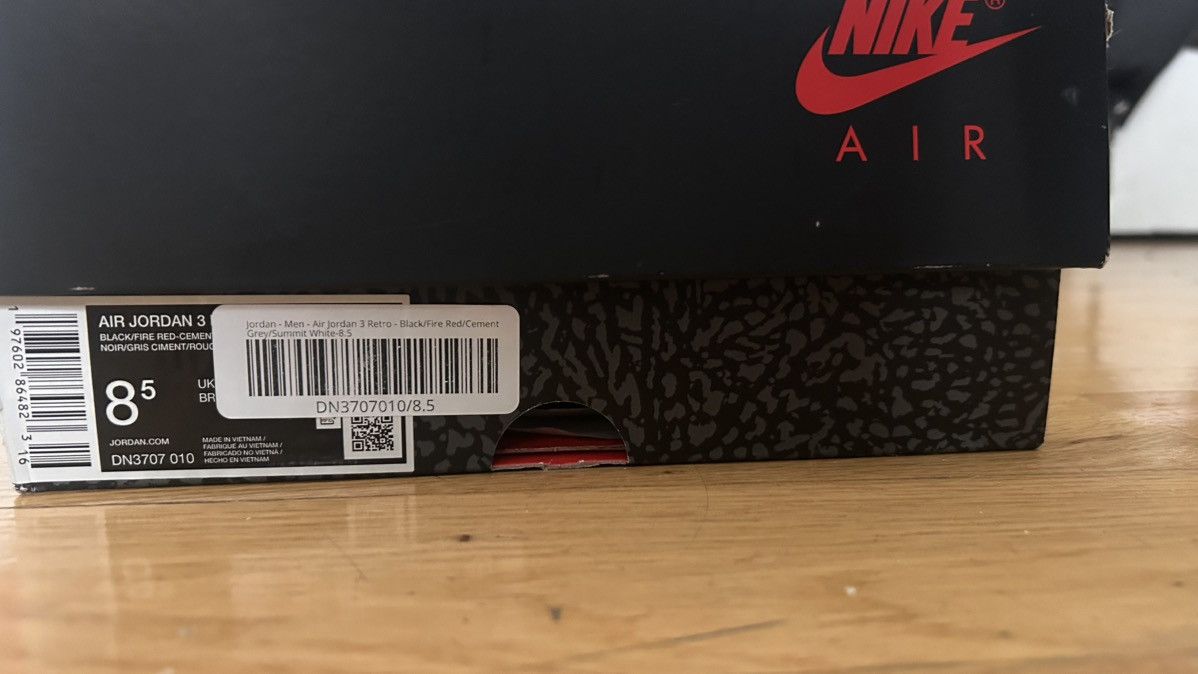 Jordan Brand Jordan 3 Black cement Size US 8.5 / EU 41-42 - 3 Thumbnail