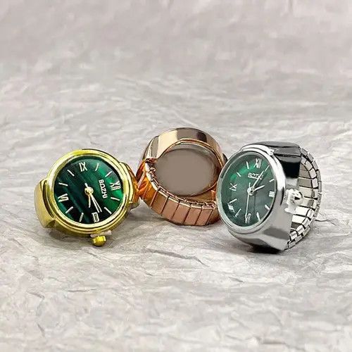 VIBE 3 pieces Vintage Finger Watch Ring Size ONE SIZE - 1 Thumbnail