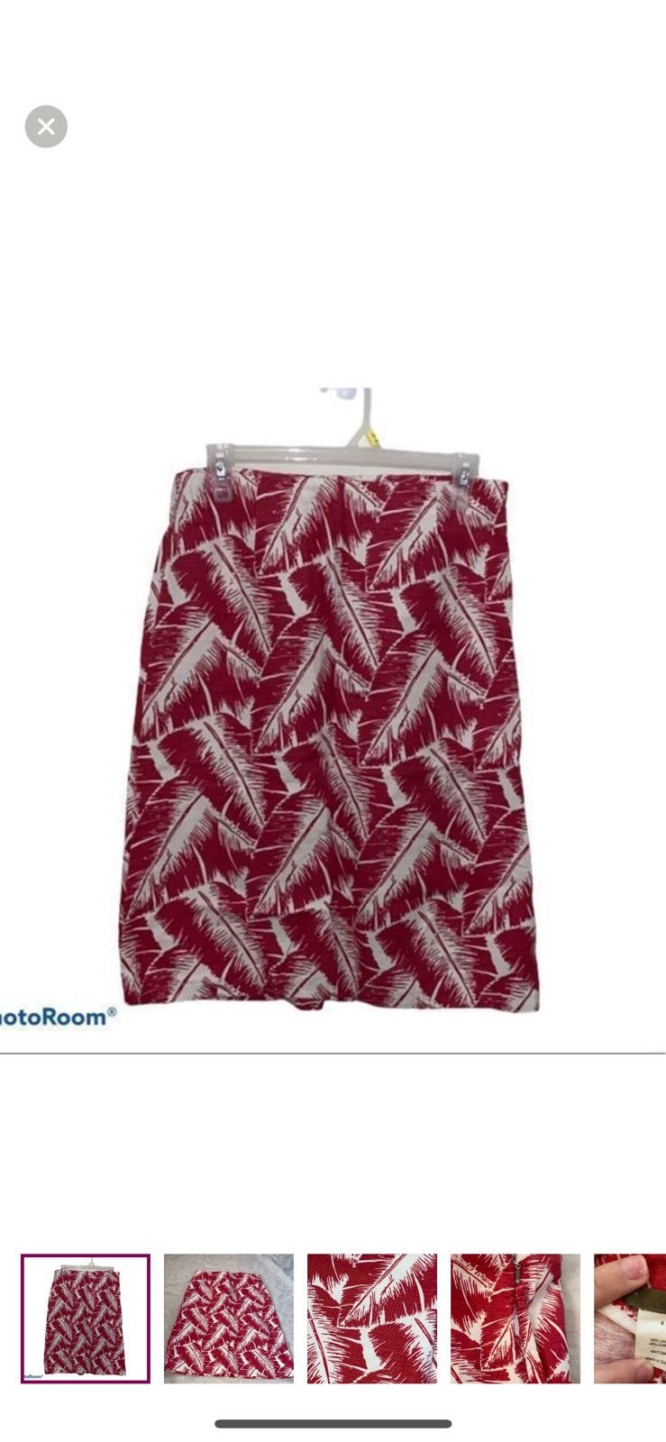 J.Crew J.crew Palm leaf print knee length skirt size 4 Size 27" / US 4 / IT 40 - 1 Thumbnail