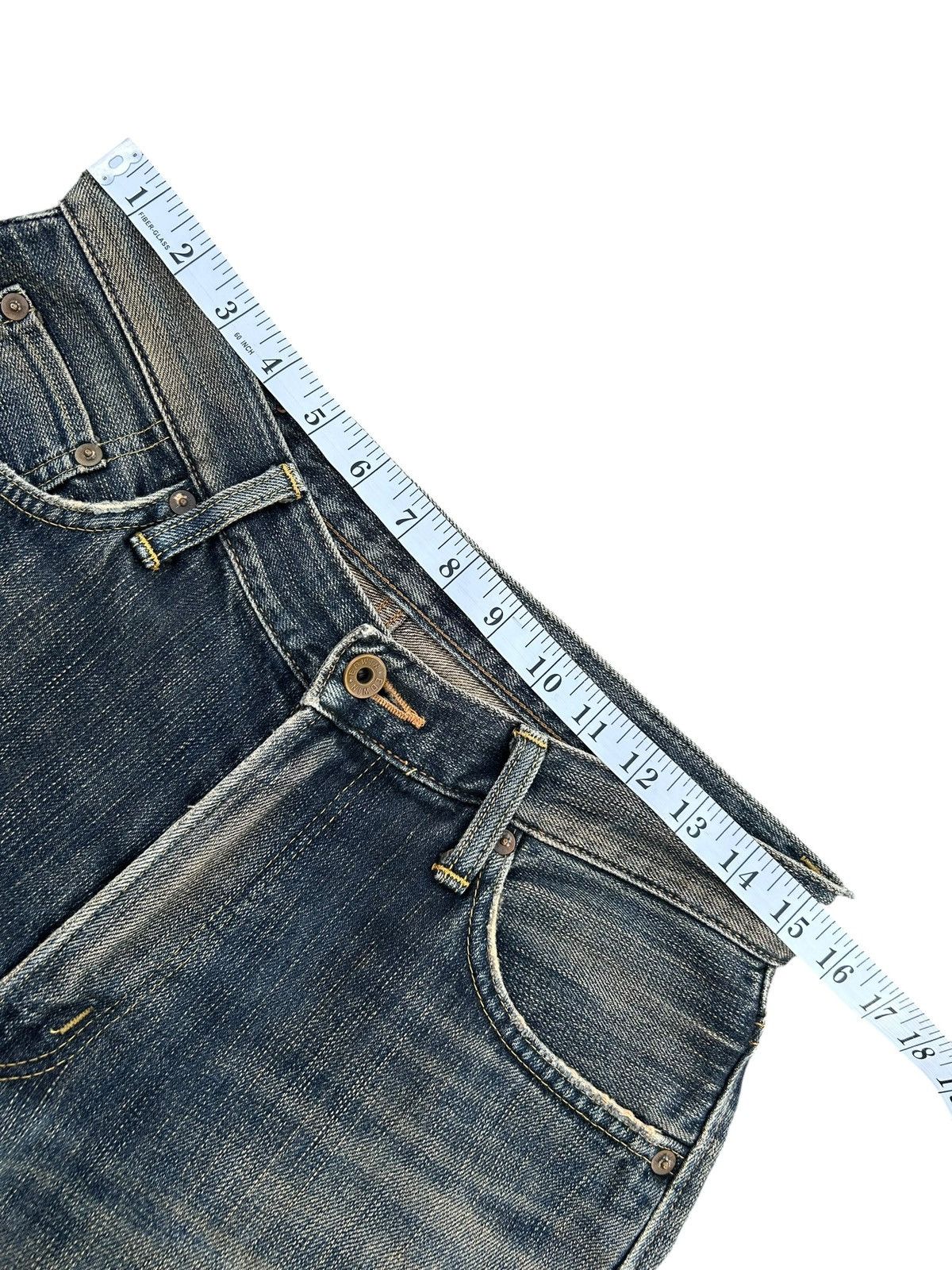 Kapital Vintage Edwin 505ZXX Selvedge Rusty Distressed Denim Jeans Size US 31 - 17 Thumbnail