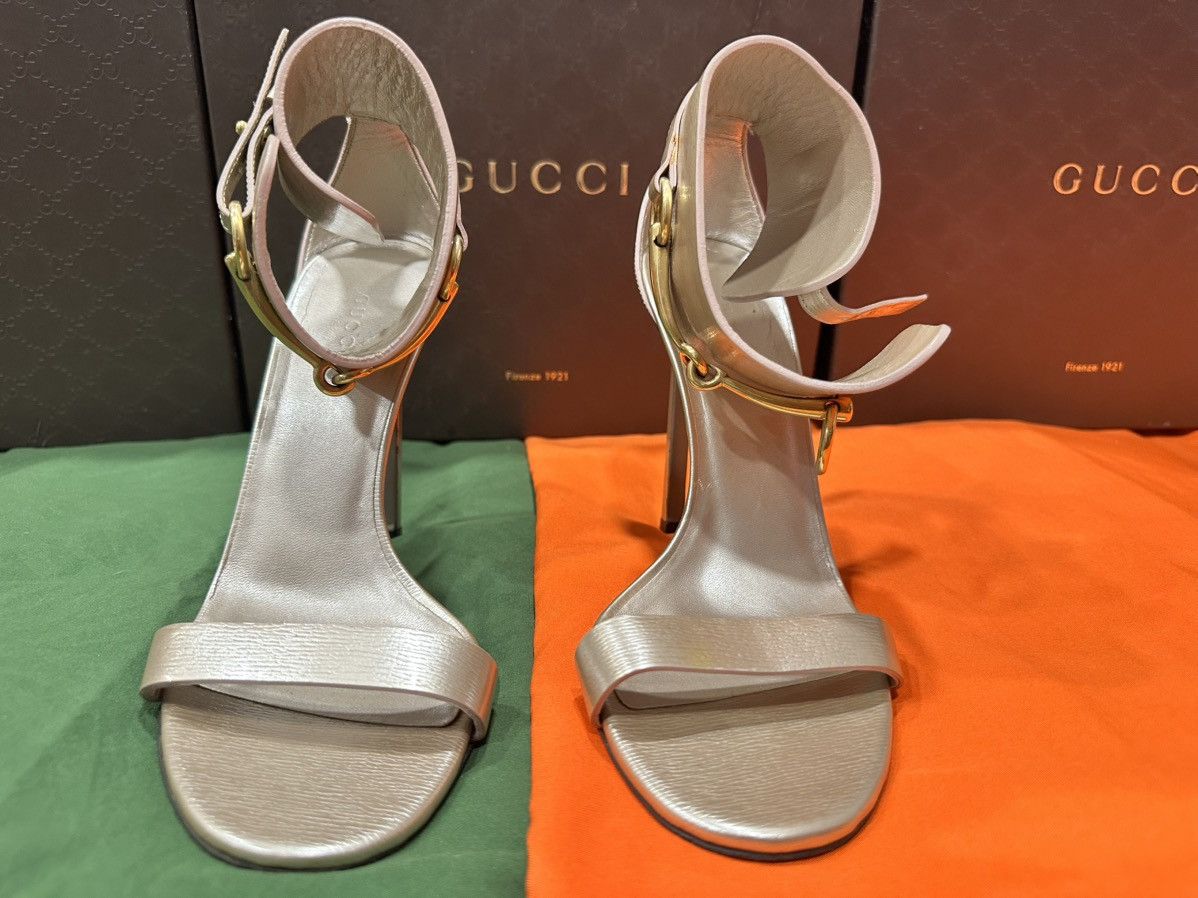 Gucci Gucci Women’s Metallic Gold Sandals Size 8.5 US Euro 38.5 Size US 8.5 / IT 38.5 - 2 Thumbnail