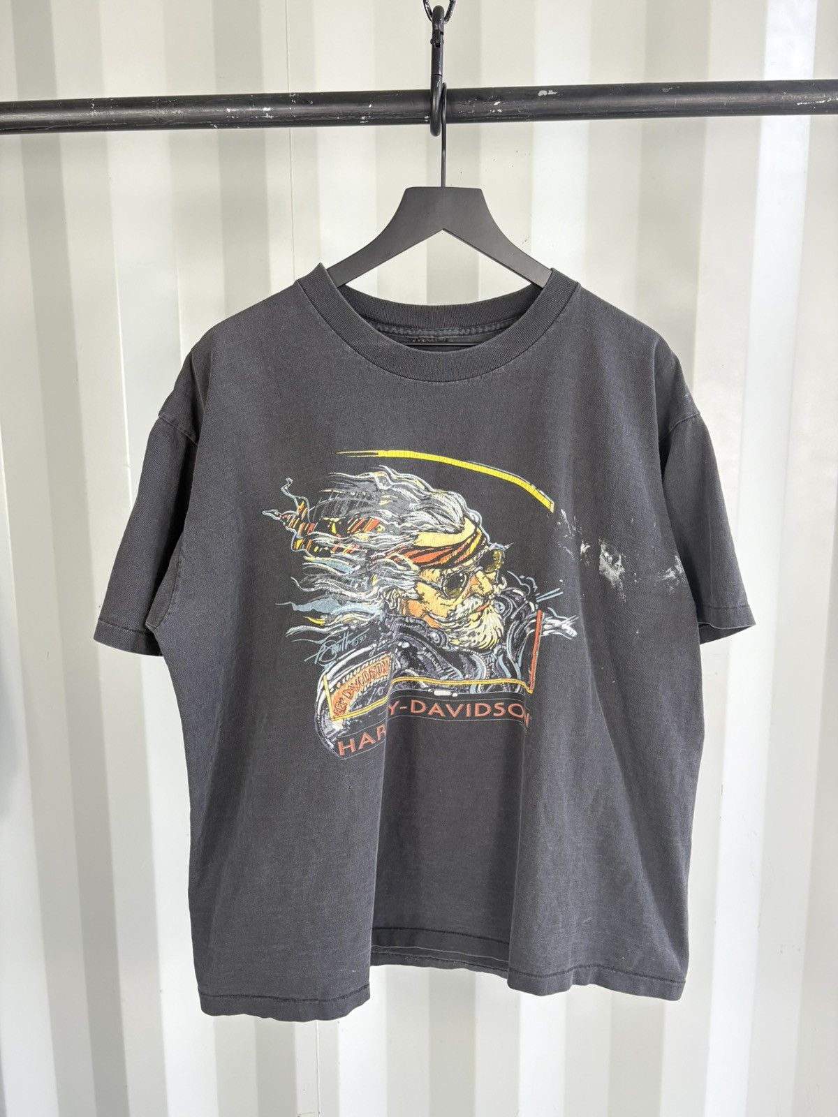 Harley Davidson Las Vegas Sun Faded Shirt Distressed Band Erd grunge Size US XL / EU 56 / 4 - 1 Thumbnail