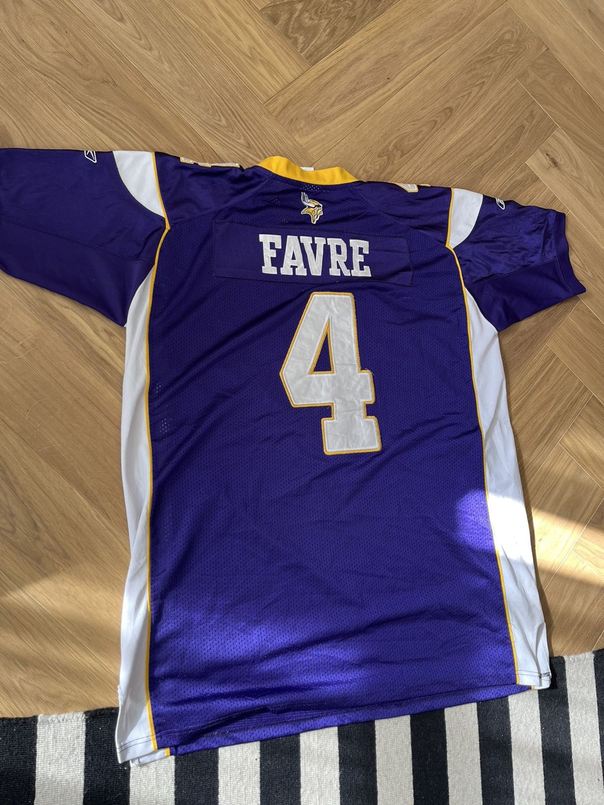Reebok Minnesota Vikings #4 Brett Favre Reebok On-Field Jersey Size US XXL / EU 58 / 5 - 7 Thumbnail