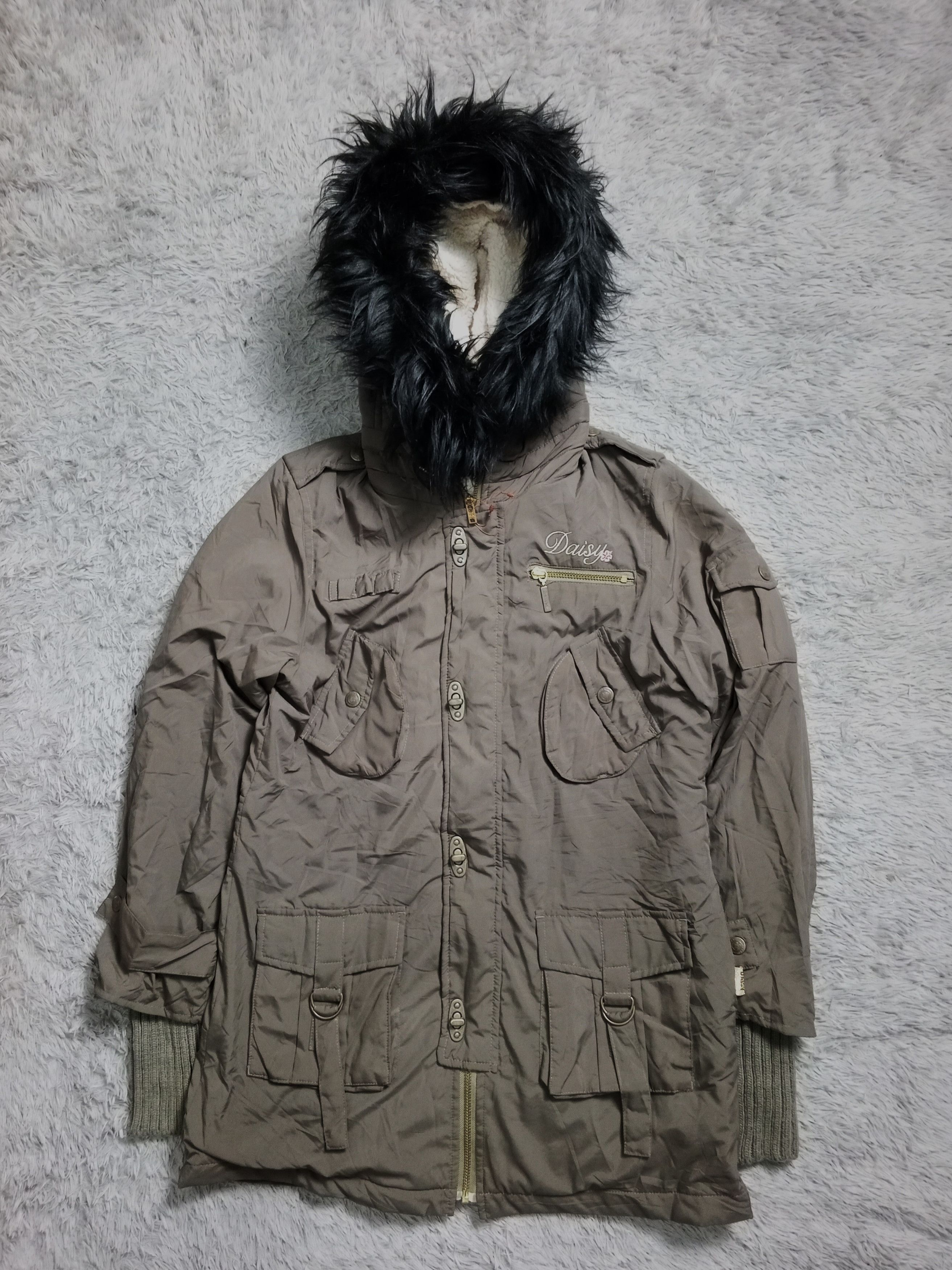 Japanese Brand Daisy Love Japan Brand Parka Puffer Faux Fur Jacket Size US M / EU 48-50 / 2 - 1 Thumbnail