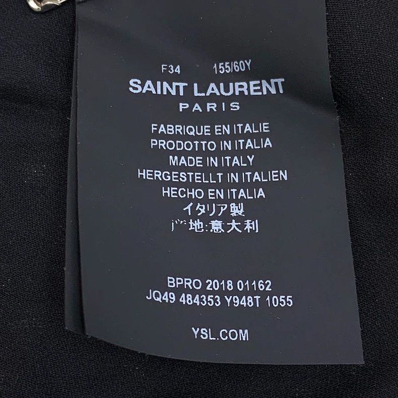Saint Laurent Paris Saint Laurent Paris size XXS Black broken gold embroidered Size 23" - 6 Thumbnail