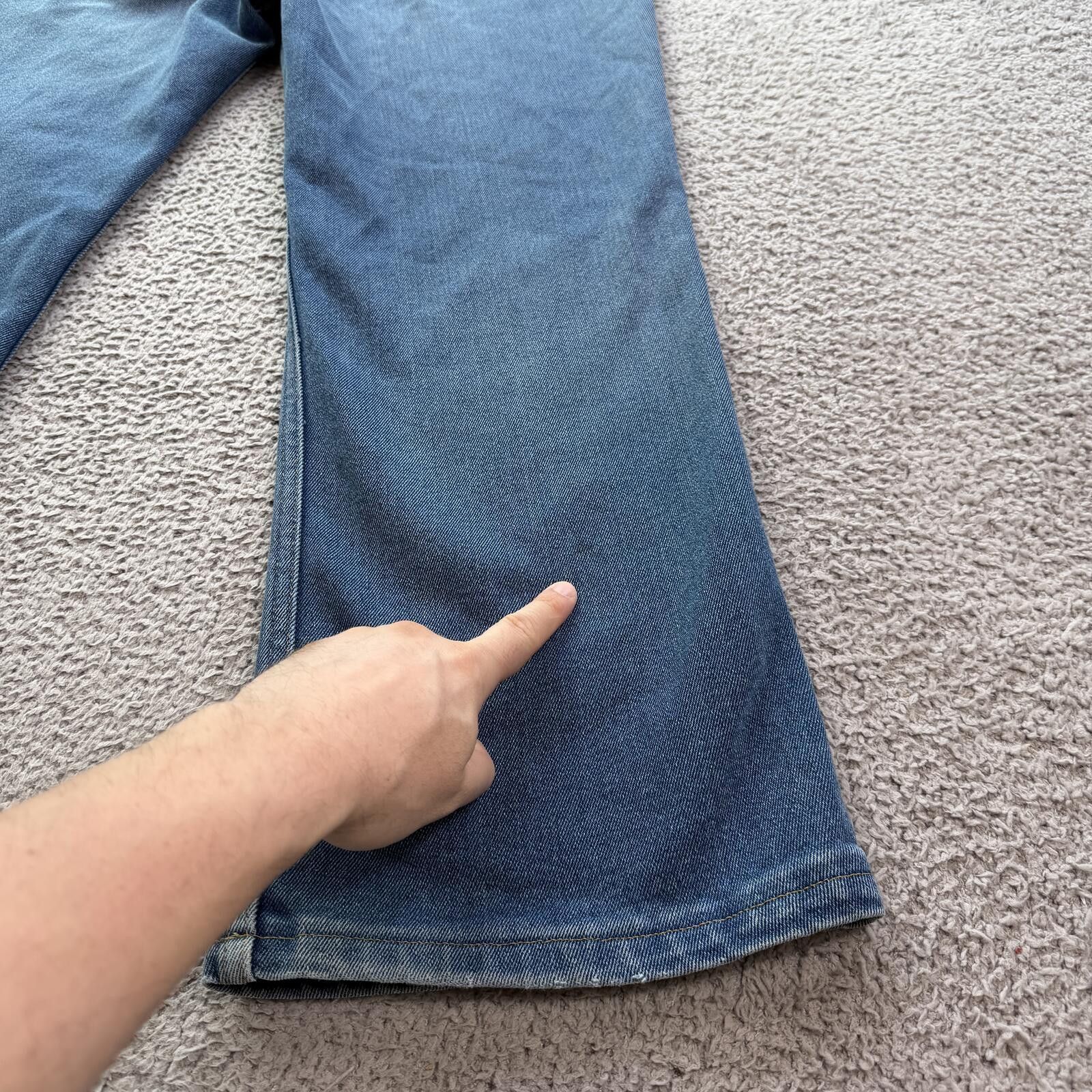 Levi's Levis 517 Bootcut Jeans Mens 40x29 Blue Distressed Faded Y2K Size US 40 / EU 56 - 9 Thumbnail