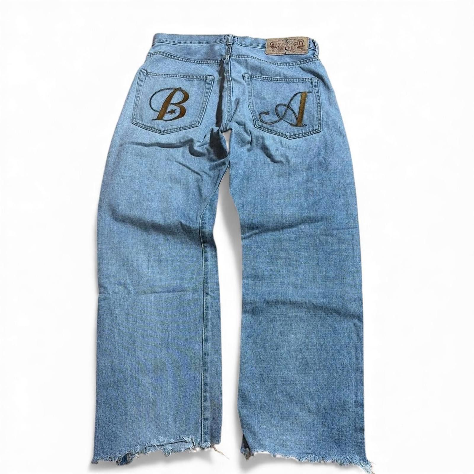 Other A Bathing Ape (BAPE) - Wide Leg Light Blue Denim Jeans Size US 40 / EU 56 - 2 Thumbnail