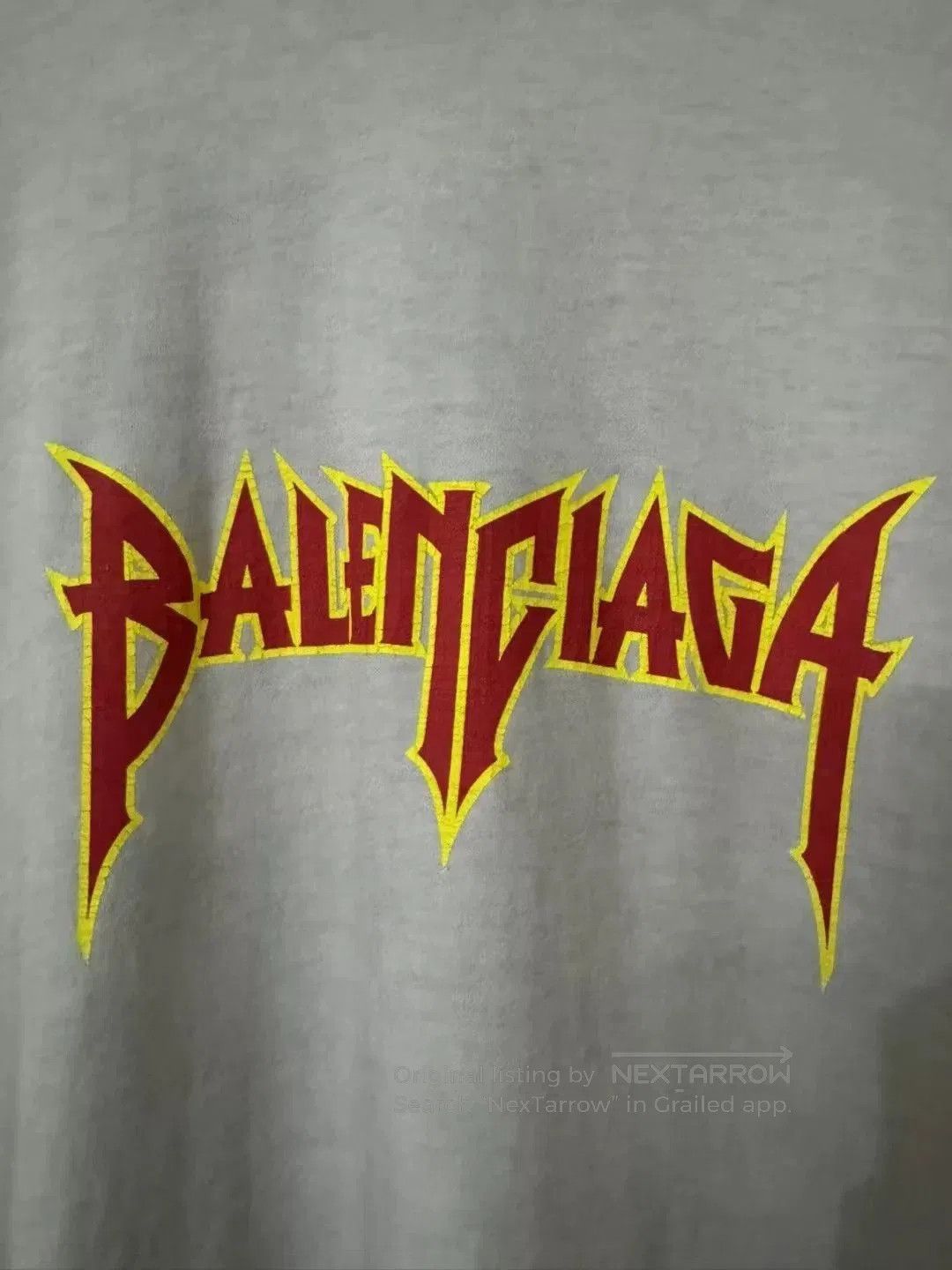 Balenciaga balenciaga gray lightning splash short sleeve. Size US M / EU 48-50 / 2 - 2 Thumbnail