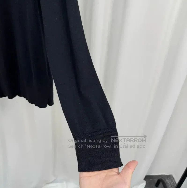 Burberry Burberry Men's Black Cashmere Knit Sweater. Size US XL / EU 56 / 4 - 4 Thumbnail