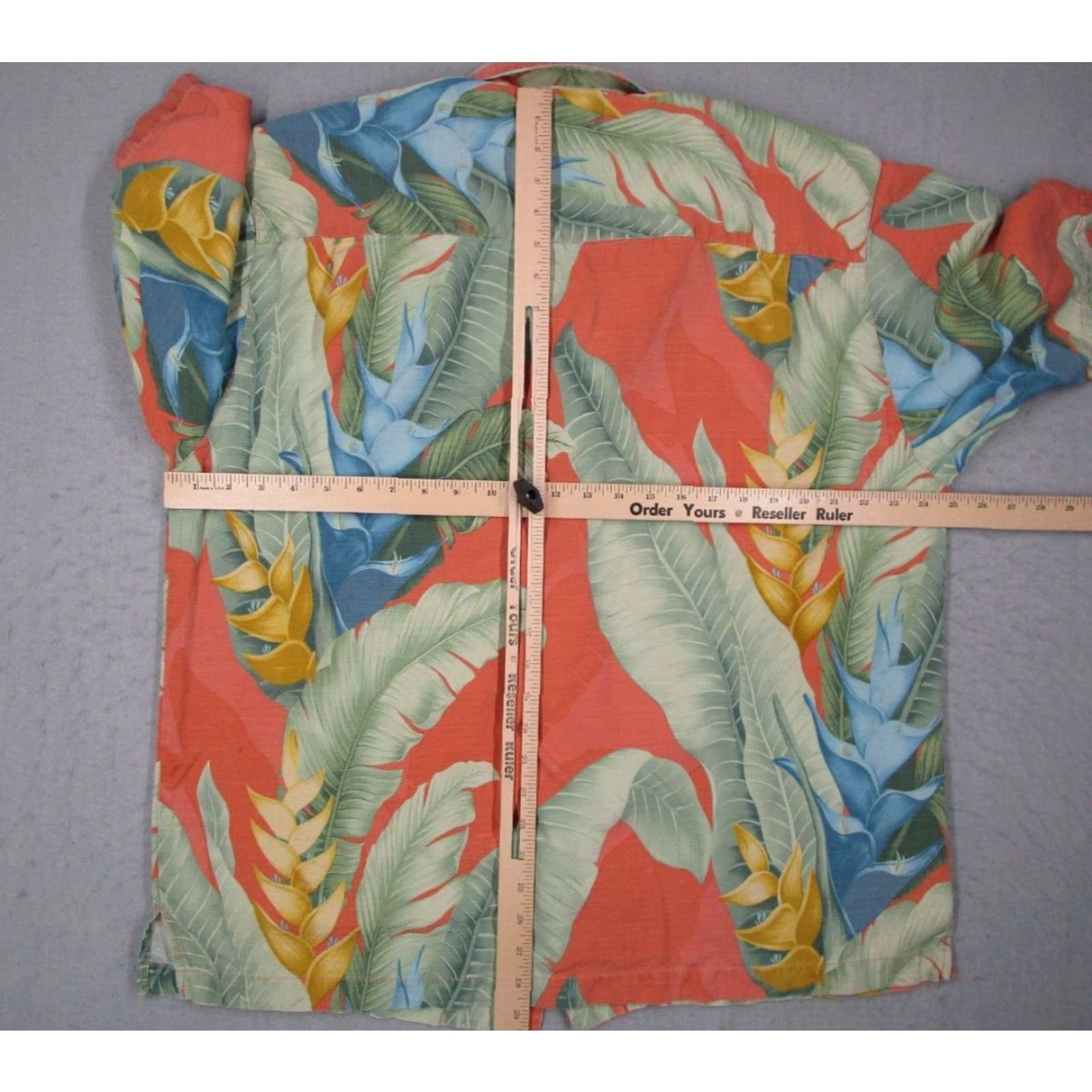 Tommy Bahama VINTAGE Tommy Bahama Shirt Mens XL Orange Floral Short Sleeve Button-Up Woven Silk Hawaiian Casual Beach Travel Size US XL / EU 56 / 4 - 5 Thumbnail