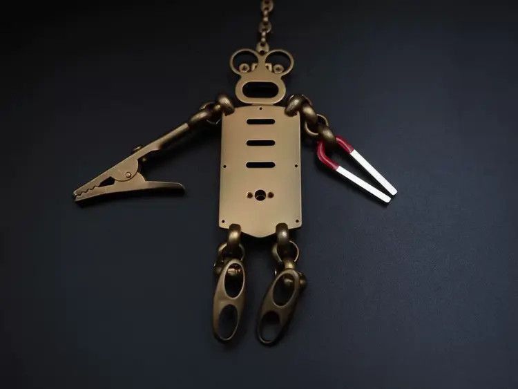 Prada Prada 04SS Robot Bag Charm Keychain-2505 Size ONE SIZE - 2 Thumbnail