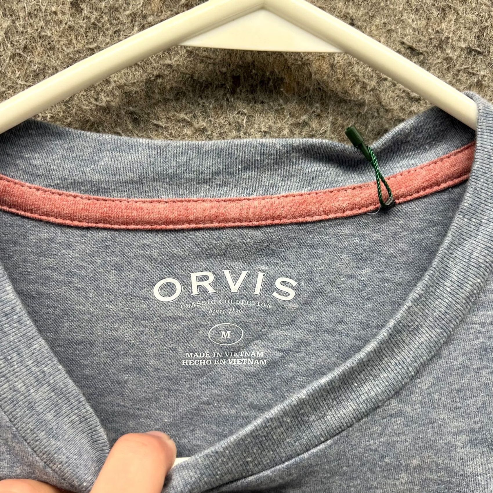 Orvis Orvis Shirt Mens Medium Blue Graphic Tee USA Flag Cotton Blend NEW Size US M / EU 48-50 / 2 - 6 Thumbnail
