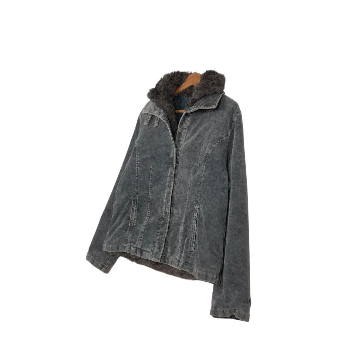 Japanese Brand × Vintage 🔥VINTAGE CROPPED BIKER JACKET DOUBLE COLLAR FUR ISSEY MIYAKE Size US S / EU 44-46 / 1 - 4 Thumbnail