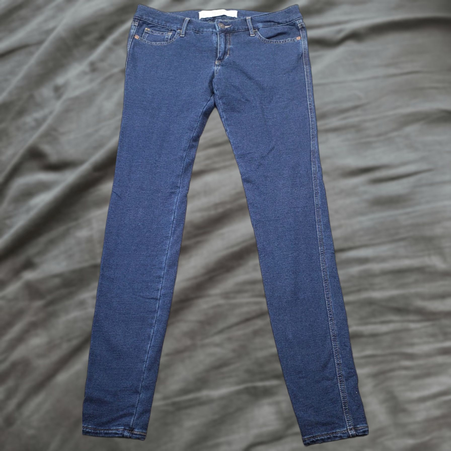 Abercrombie & Fitch Abercrombie & Fitch Jeans Womens Size 2 Blue Denim Slim Fit Perfect Stretch Skinny Leg Shirt City? Size 26" / US 2 / IT 38 - 1 Thumbnail