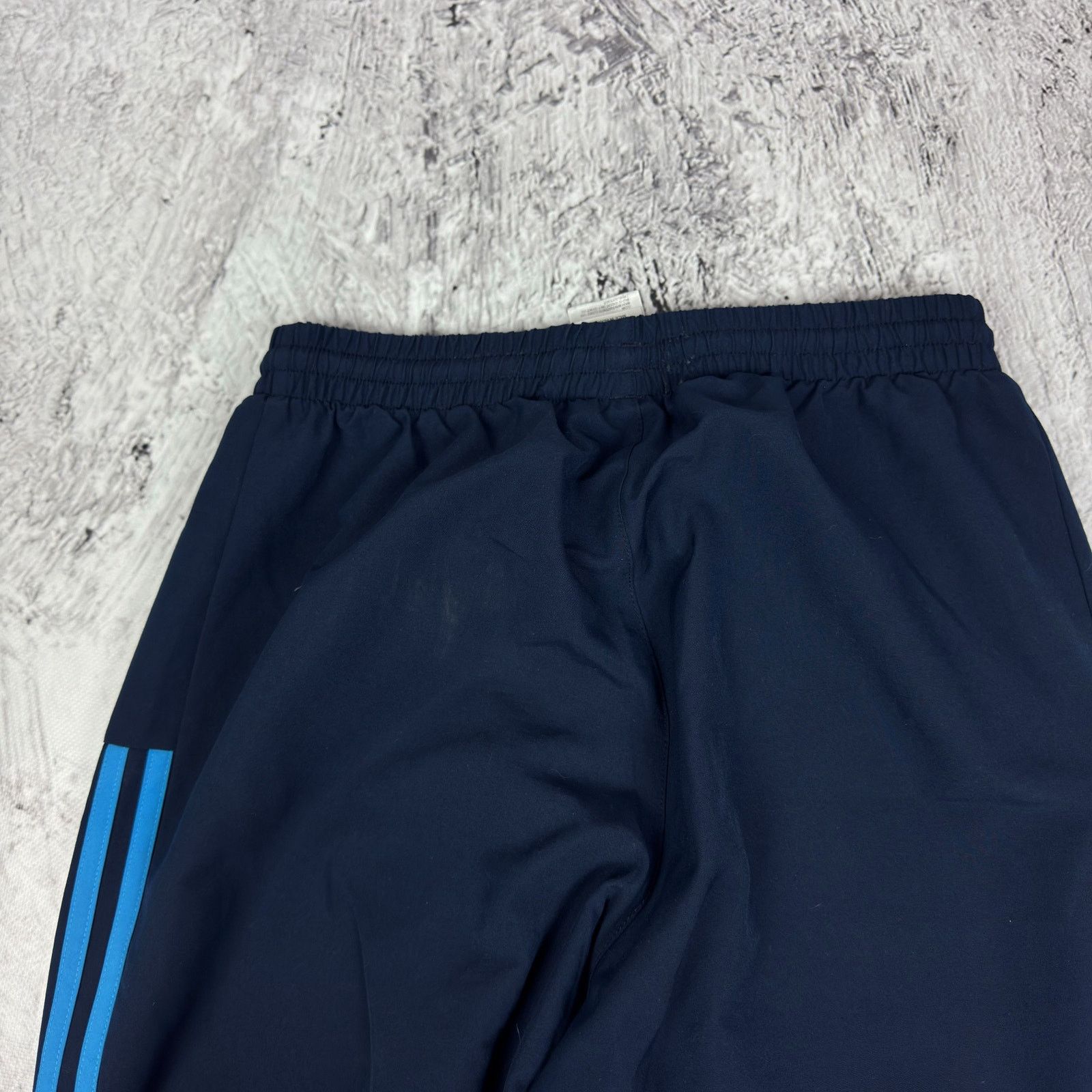 Adidas Adidas Navy Blue Logo Straight Leg Track Pant Small Size US 30 / EU 46 - 4 Thumbnail