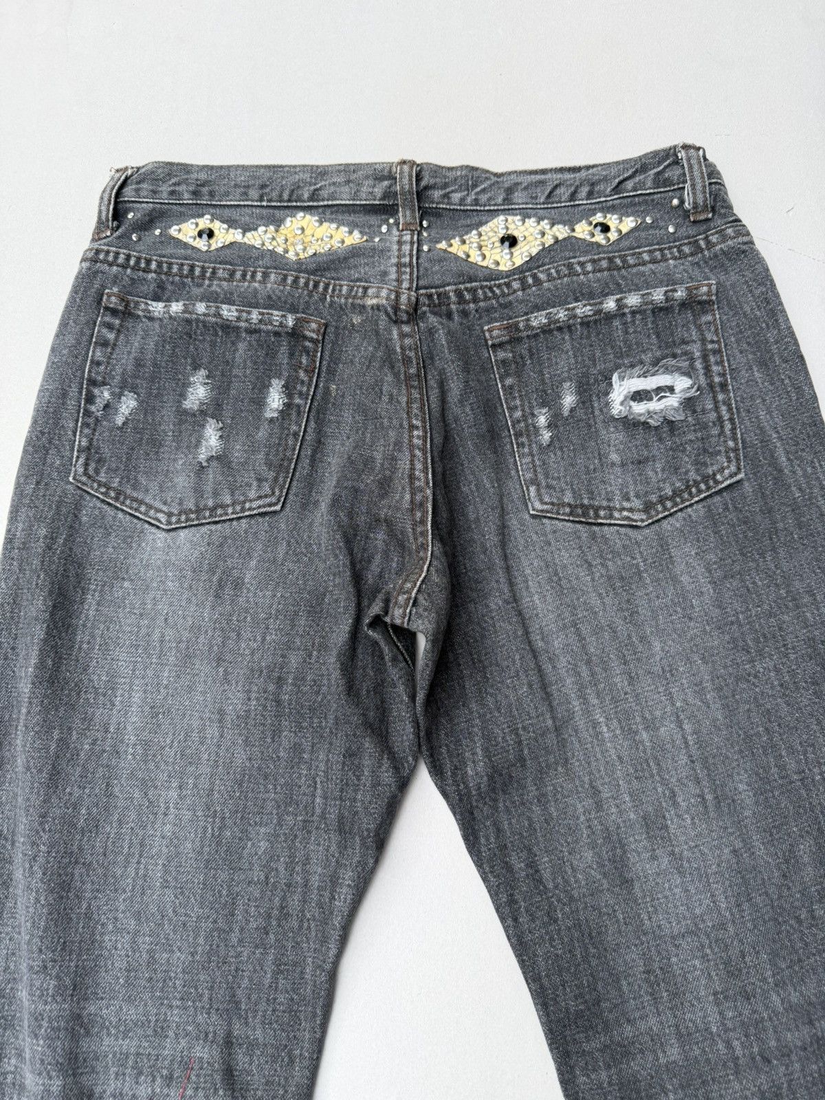 Japanese Brand Lace up flare jeans Size US 31 - 7 Thumbnail