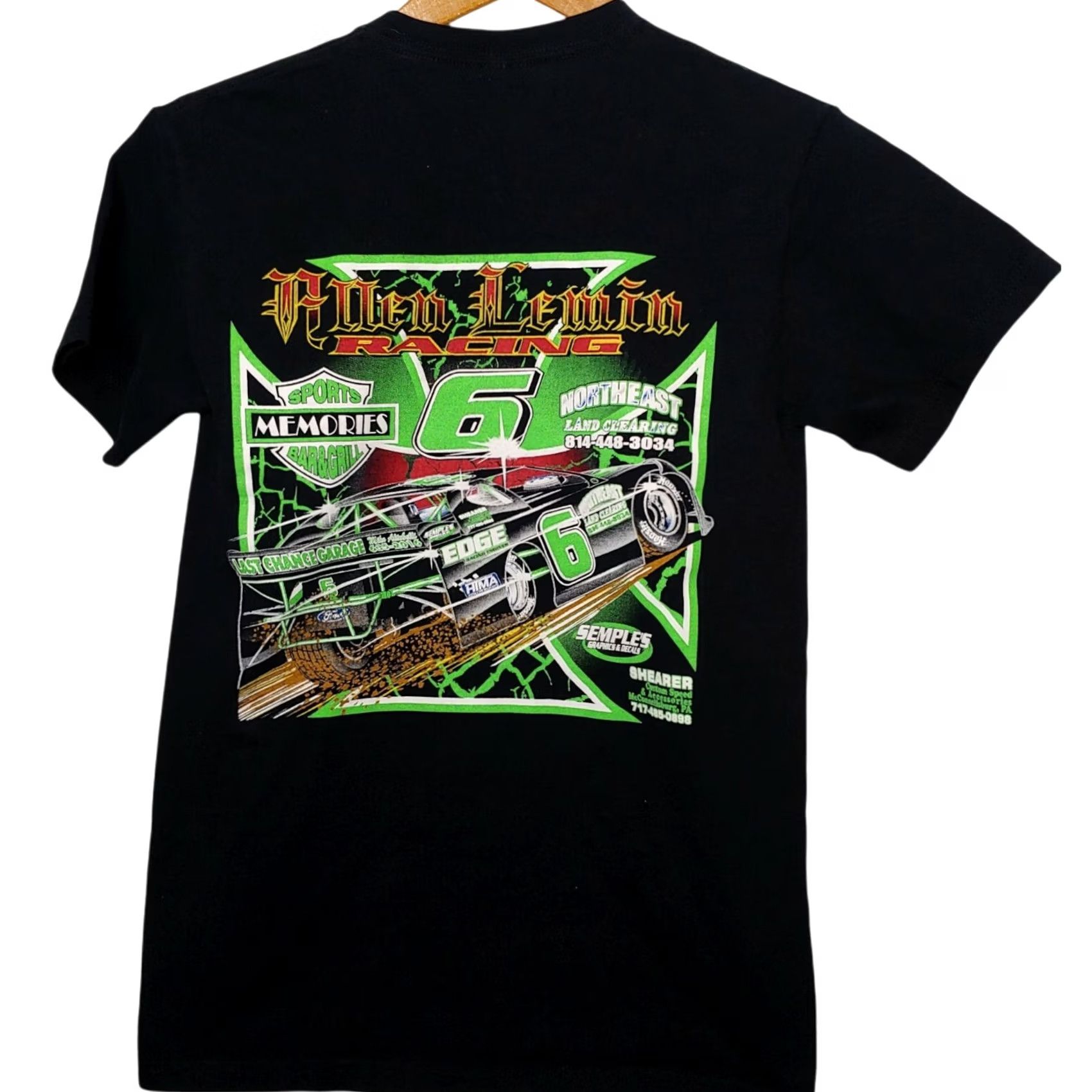 Vintage Allen Lemin Racing Shirt Men Small James Creek PA Raceway Motorsport Race Car Size US S / EU 44-46 / 1 - 4 Thumbnail