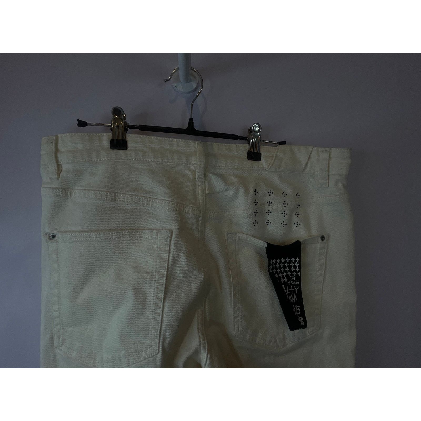 Ksubi Ksubi White Rhinestone Jeans Size US 34 / EU 50 - 5 Thumbnail
