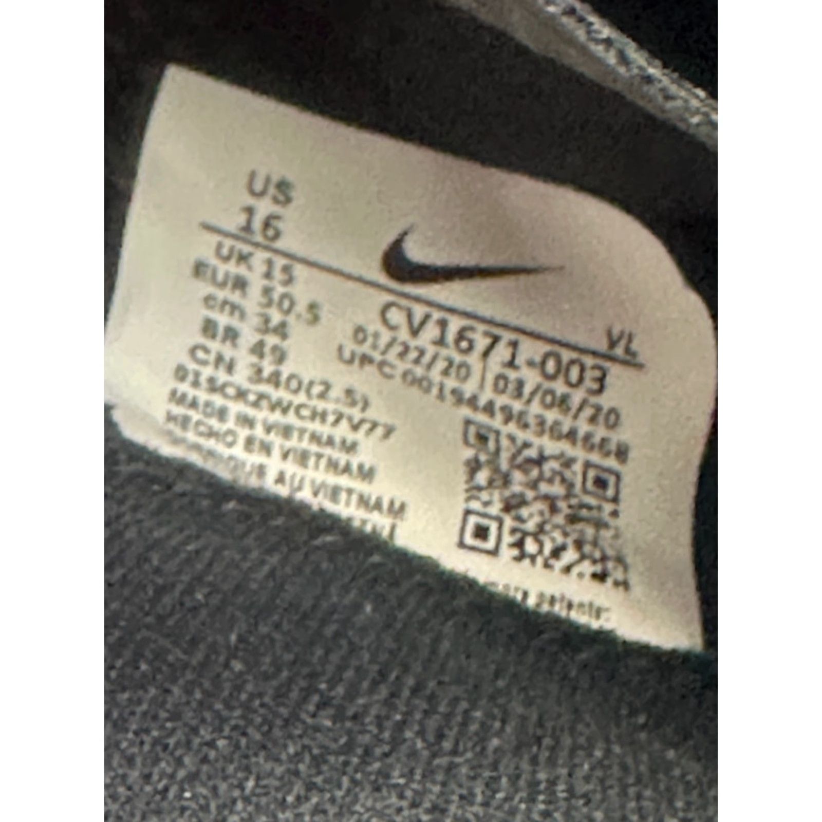 Nike Vapor Edge Speed 360 Jordan Cleats Nike Mens Size 16 Black Nike Jordan Vapor Edge Speed 360 Cleats Football Shoes Men 16 Black Size ONE SIZE - 7 Thumbnail