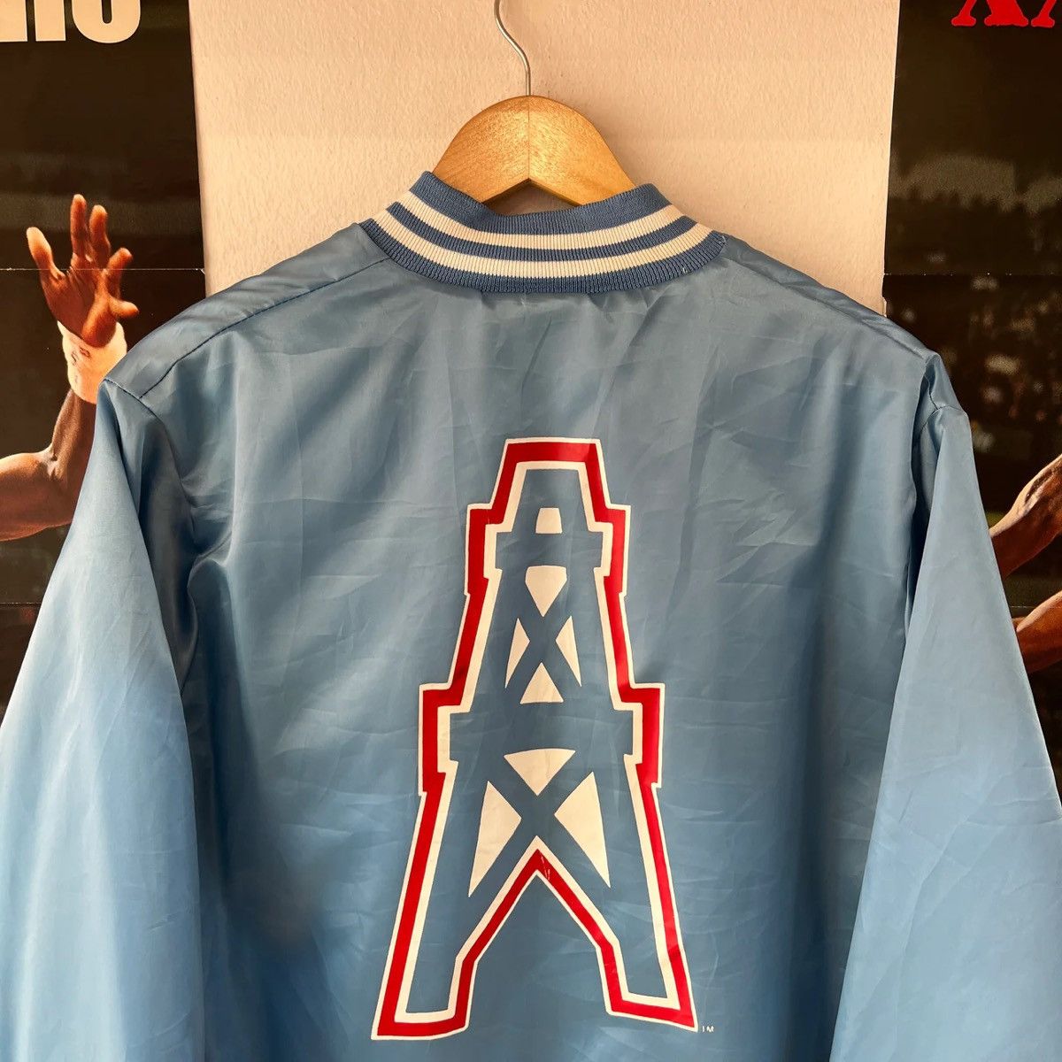 Chalk Line Vintage Houston Oilers Chalk Line Satin Bomber Jacket Size US M / EU 48-50 / 2 - 3 Thumbnail