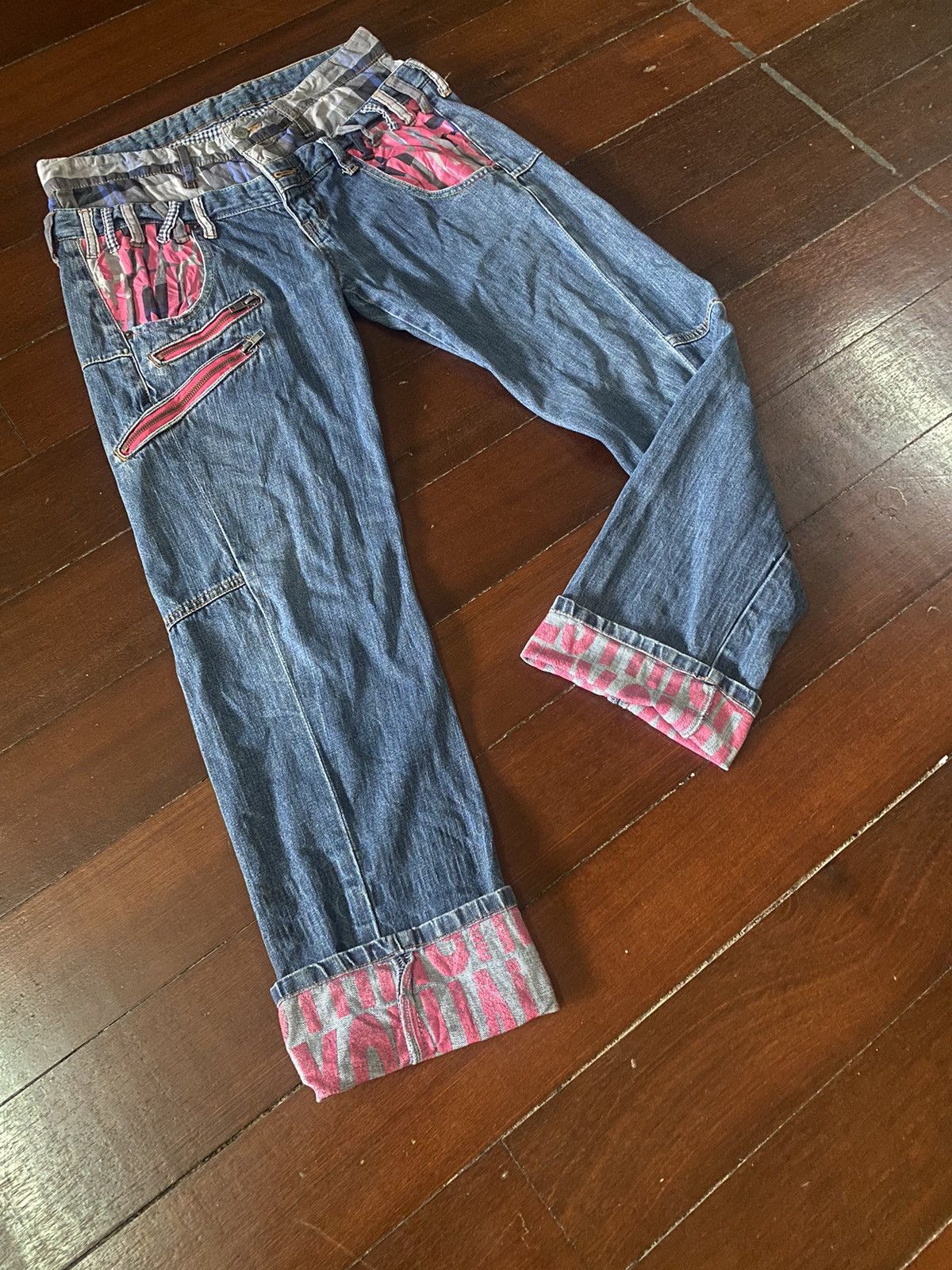 Hysteric Glamour FIRE 🔥🔥 RARE Double Waist ZIPPER PUNK STREETWEAR Size US 34 / EU 50 - 9 Thumbnail