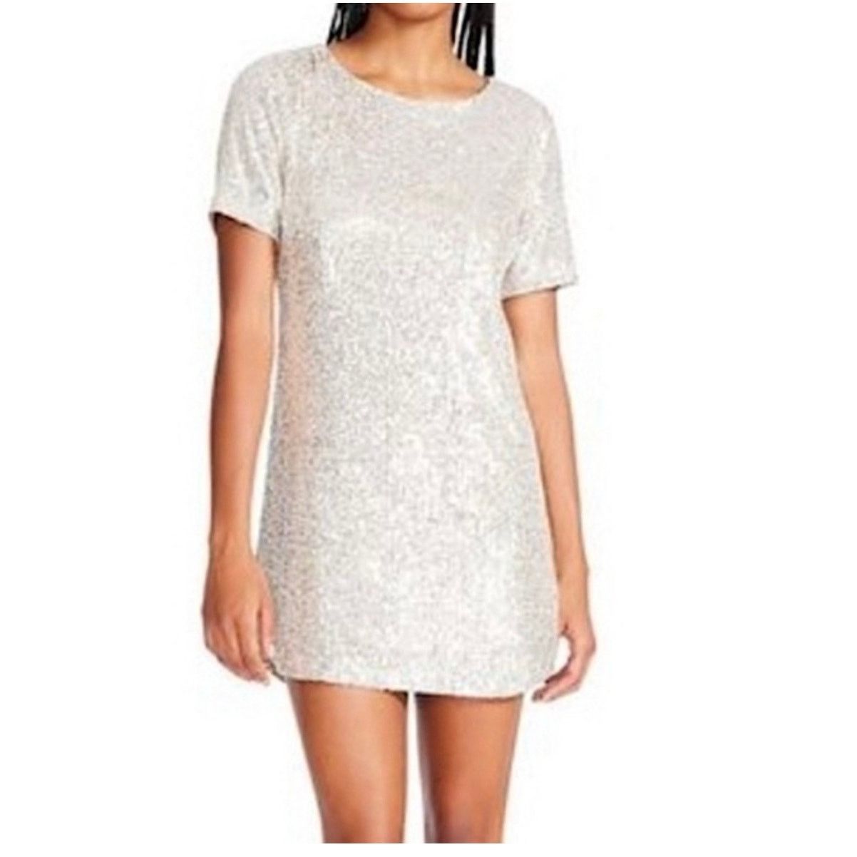 Generation Love NWT Generation Love Donna Sequin Dress White size XXS Size XXS / US 00 / IT 34 - 4 Thumbnail