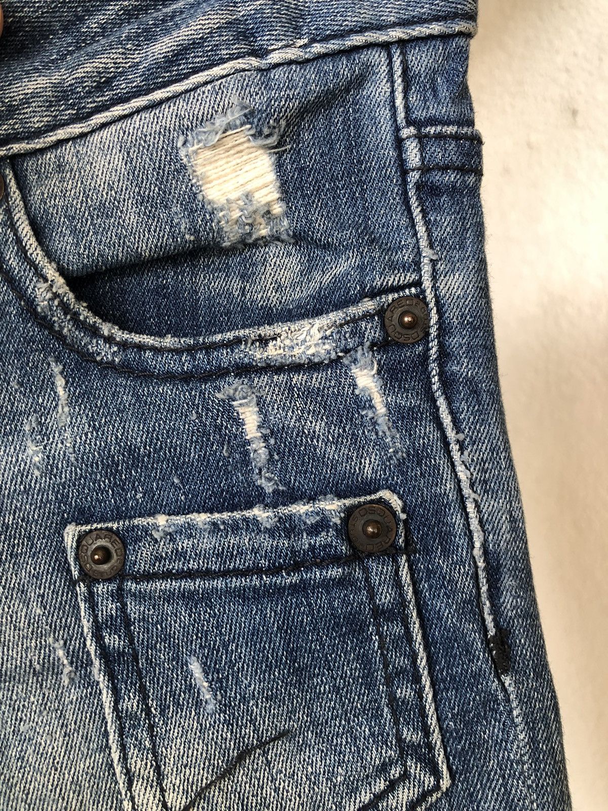 Dsquared2 Dsquared2 Distressed Punk Design Skinny Denim Size 26" / US 2 / IT 38 - 8 Thumbnail
