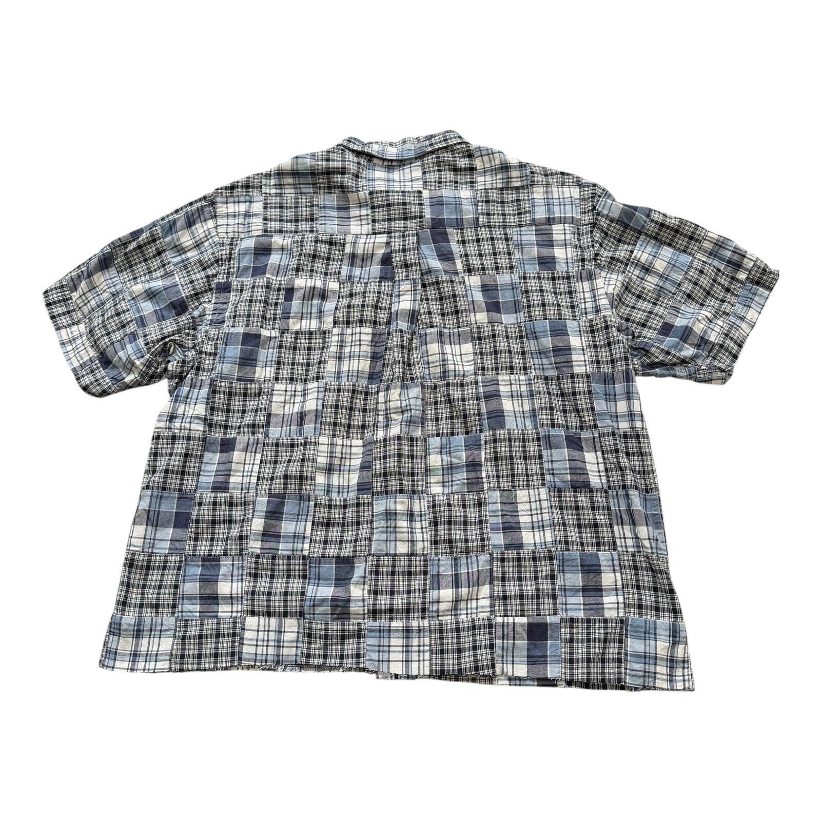 Other Old School Clothing Patchwork Button Up Shirt Cropped Boxy L Size US L / EU 52-54 / 3 - 2 Thumbnail