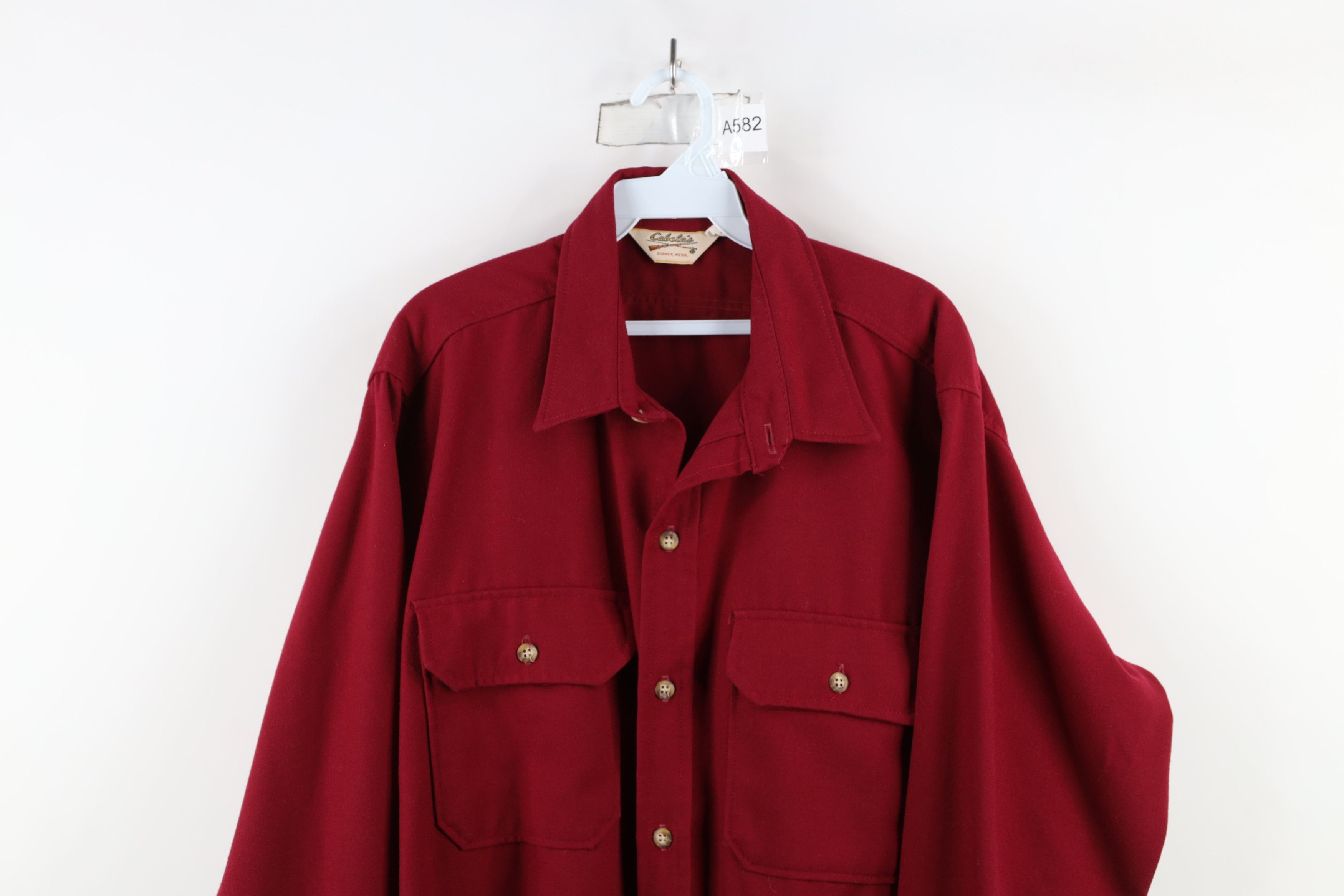 Cabelas × Vintage Vintage 80s 90s Cabelas Heavyweight Button Shirt USA Size US XXL / EU 58 / 5 - 2 Thumbnail