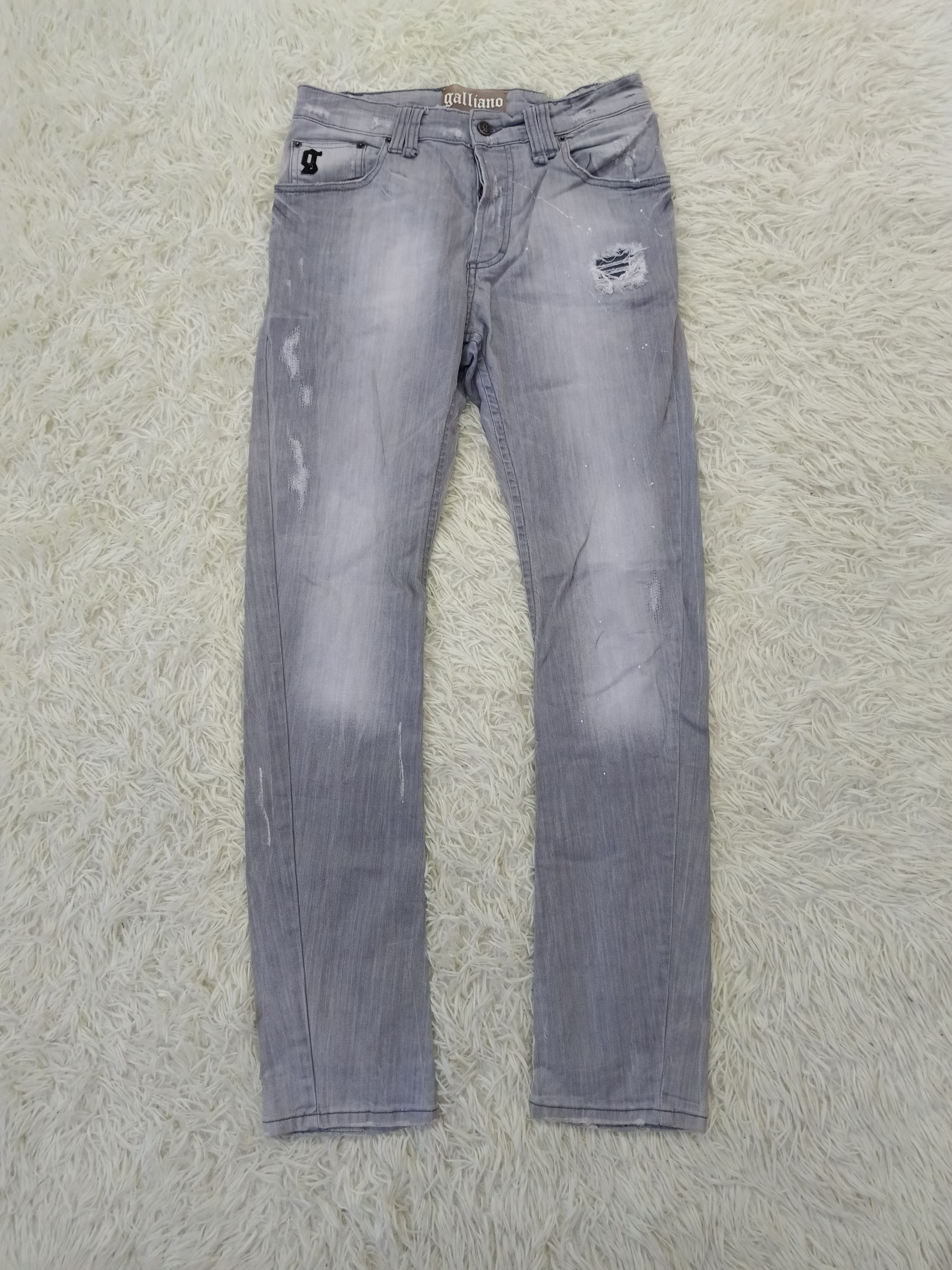 John Galliano DISTRESSED GALLIANO DENIM PANTS Size US 29 - 1 Thumbnail