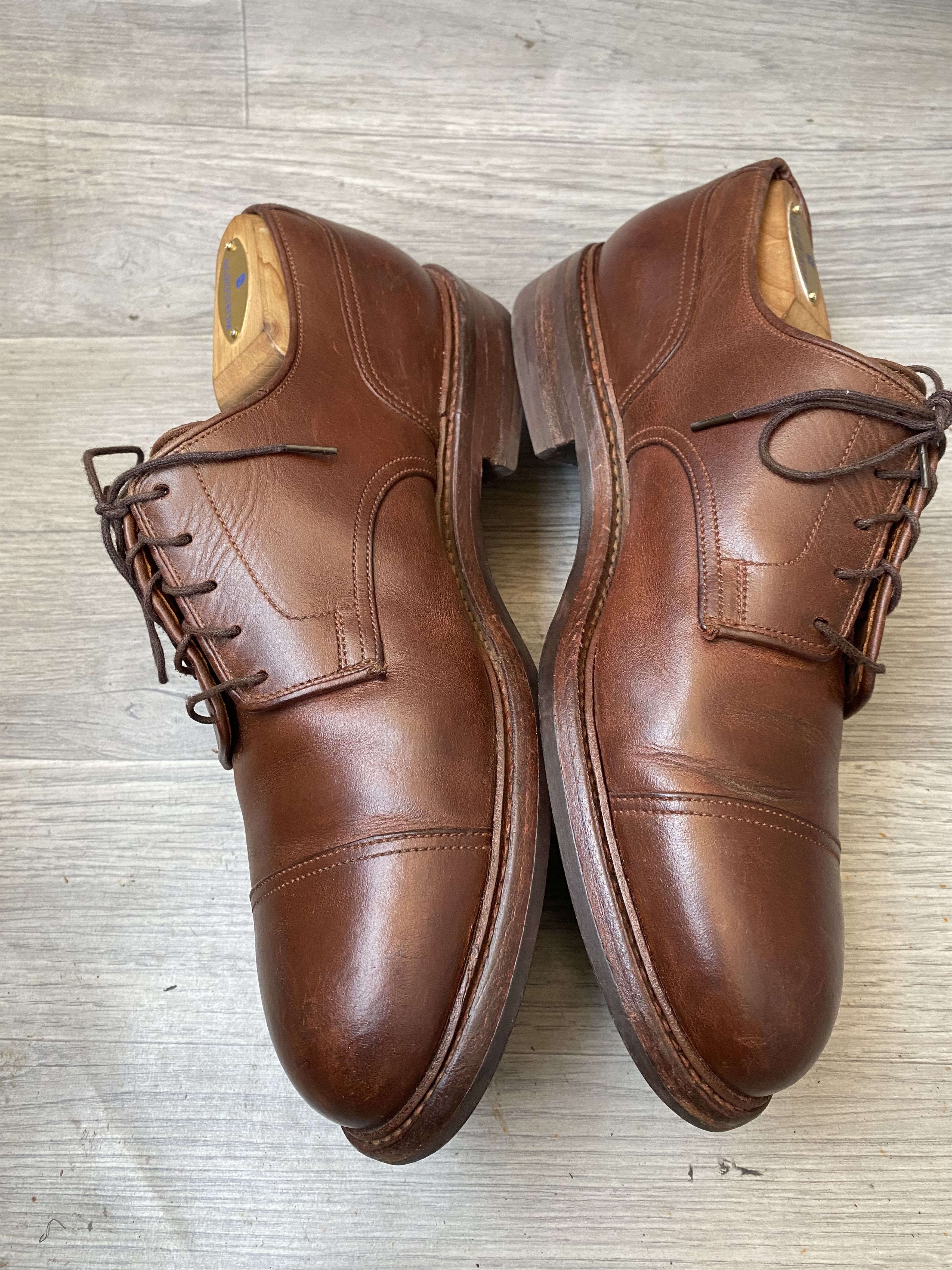 Crockett & Jones Crockett and jones cap toe leather oxford sz uk 8.5 Size US 9.5 / EU 42-43 - 8 Thumbnail