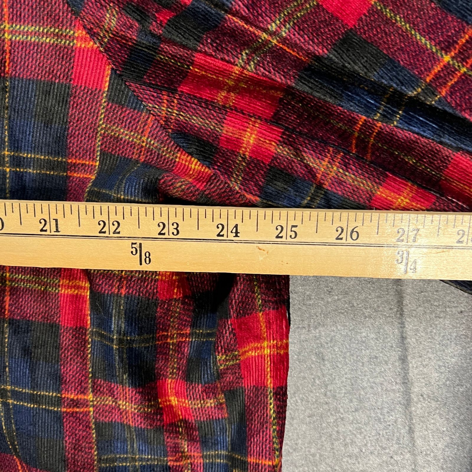 Other Susan Graver Weekend Regular Plaid Knit Corduroy Button Size XL / US 12-14 / IT 48-50 - 7 Thumbnail